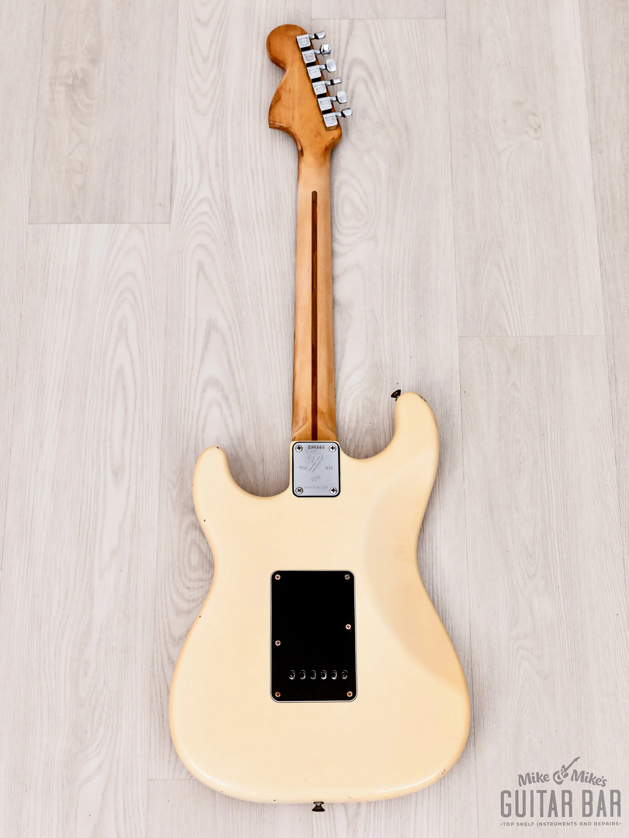 1980 Fender Stratocaster 25th Anniversary Model Vintage Guitar Pearl White w/ Case - Image 3