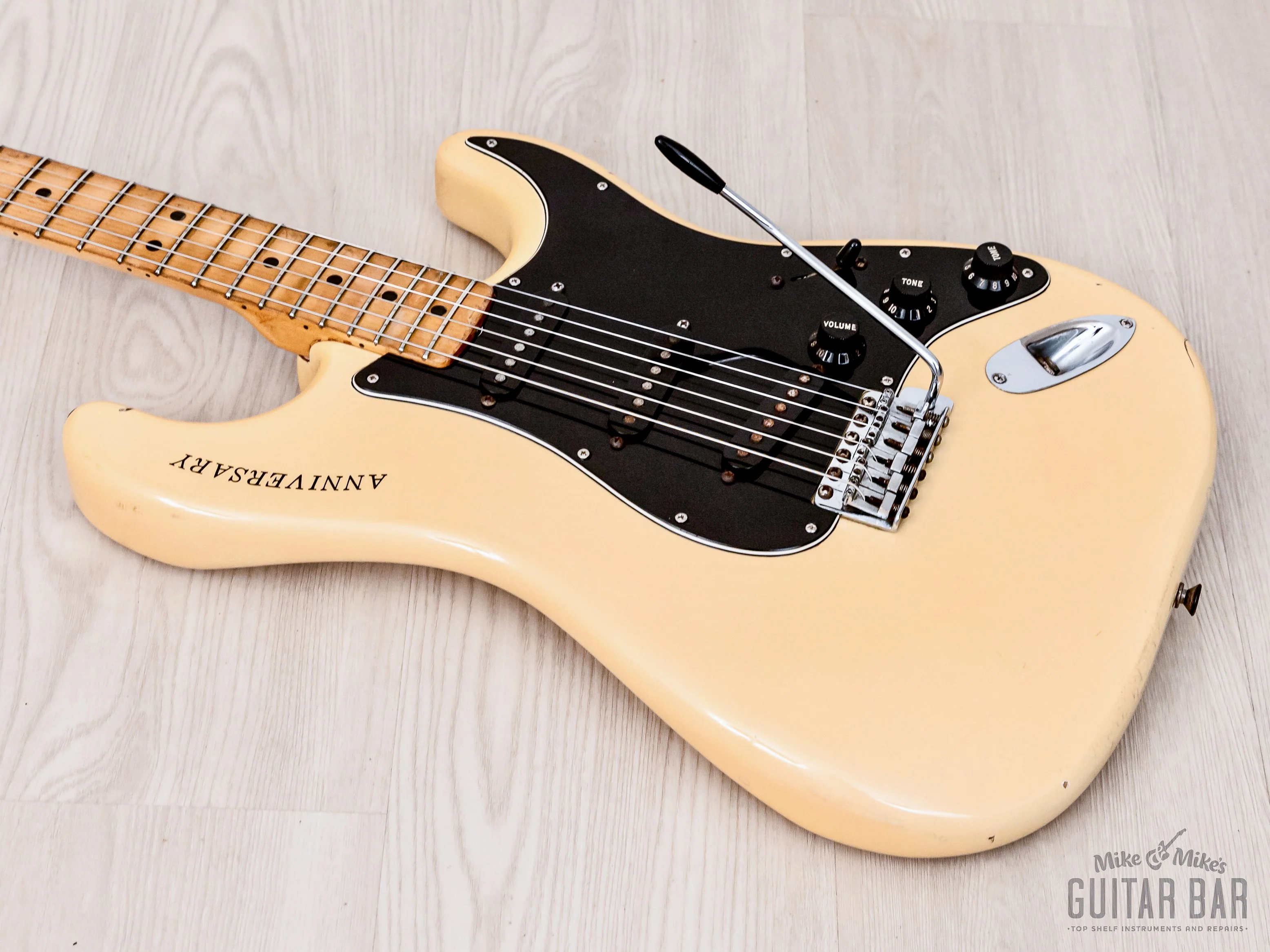 1980 Fender Stratocaster 25th Anniversary Model Vintage Guitar Pearl White w/ Case - Image 9