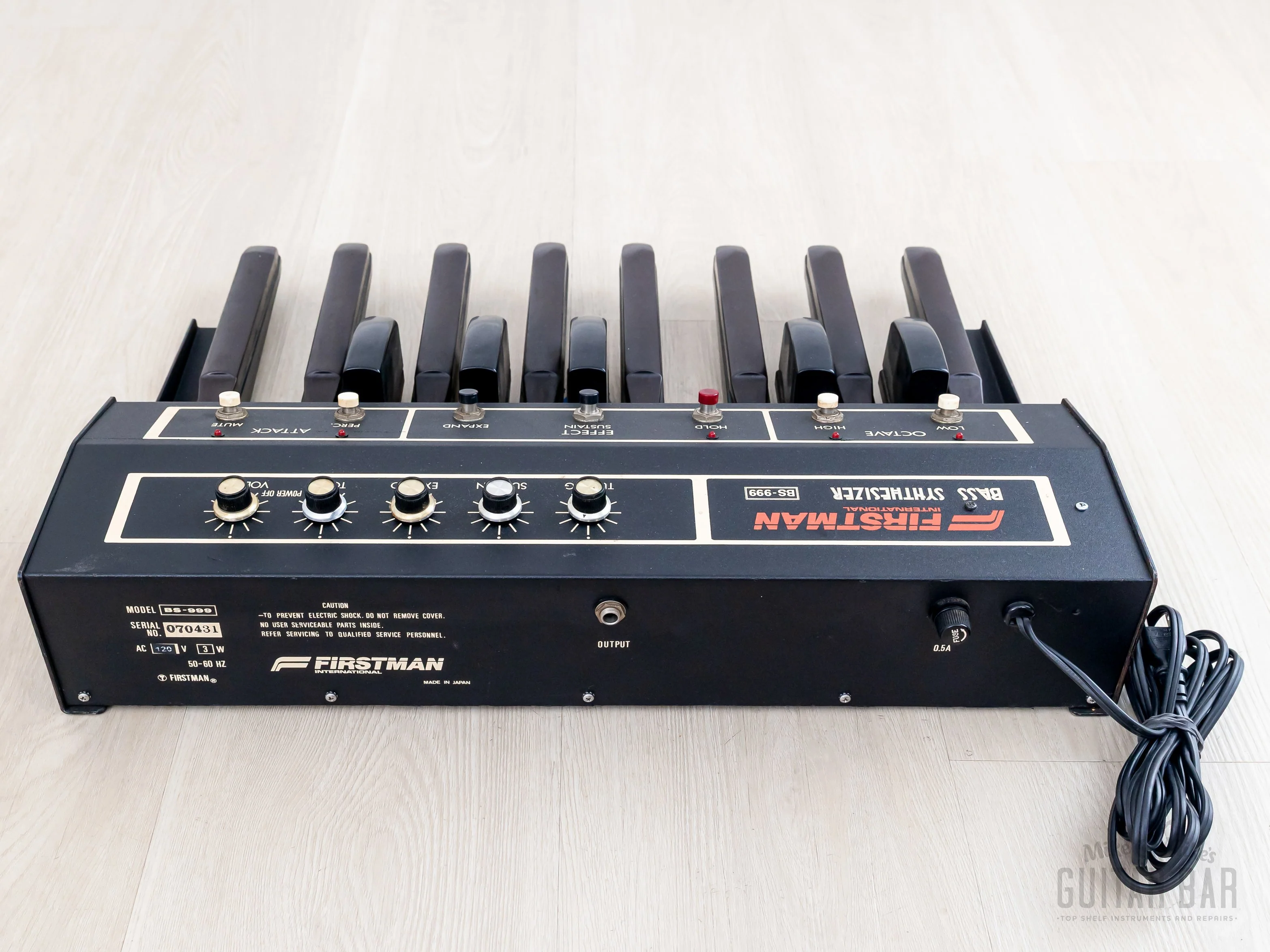 1980 Firstman BS-999 Bass Synthesizer Vintage Analog Foot Pedal Keyboard - Image 4