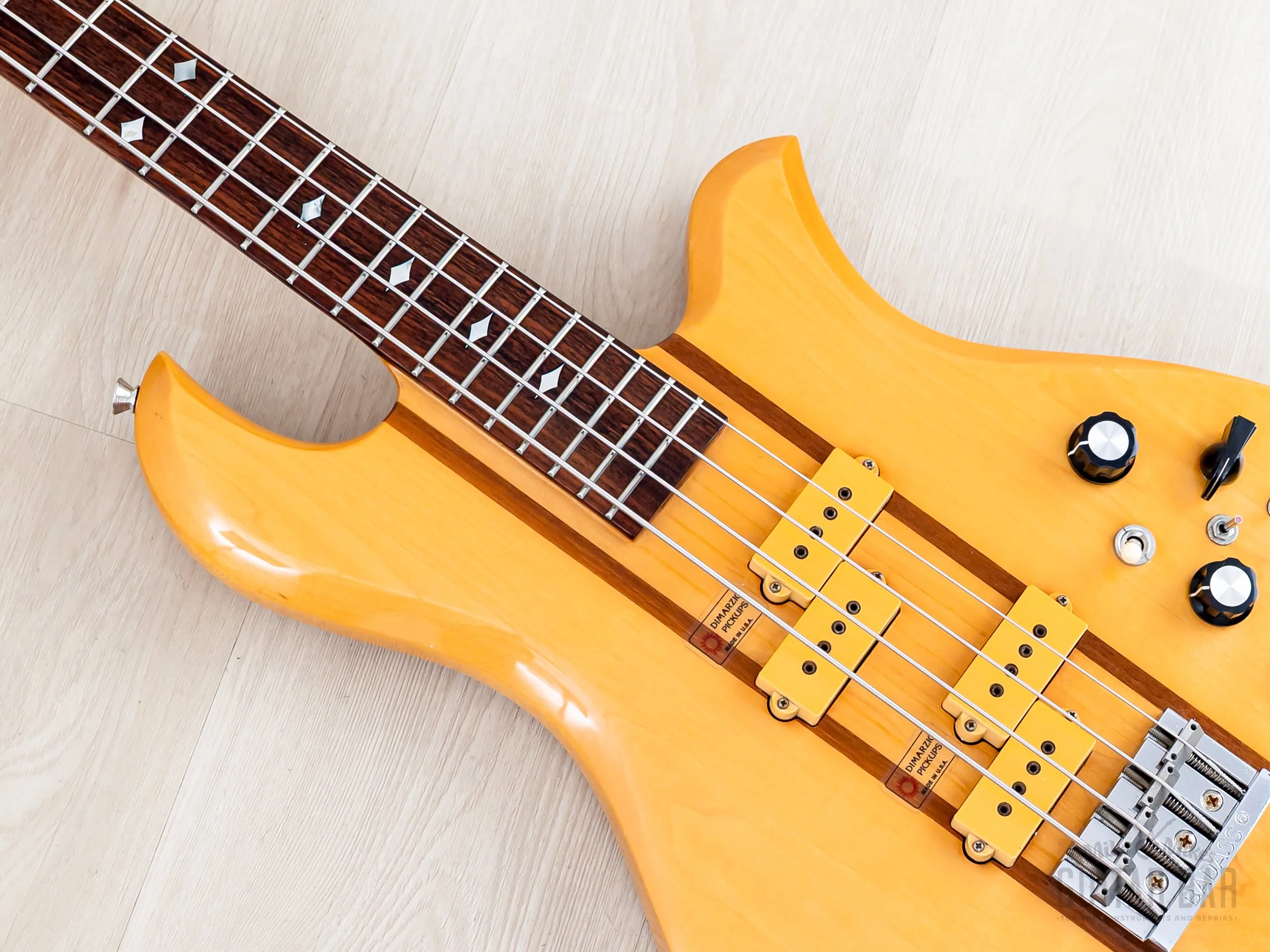 1980 Greco BEB-1200 Eagle Vintage Neck Through Bass Natural w/ Active Preamp & DiMarzio, Japan Fujigen - Image 7
