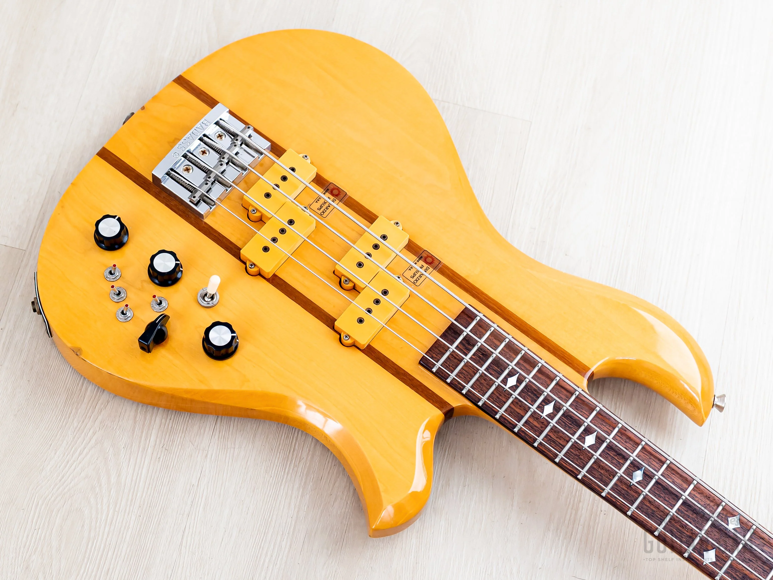 1980 Greco BEB-1200 Eagle Vintage Neck Through Bass Natural w/ Active Preamp & DiMarzio, Japan Fujigen - Image 9