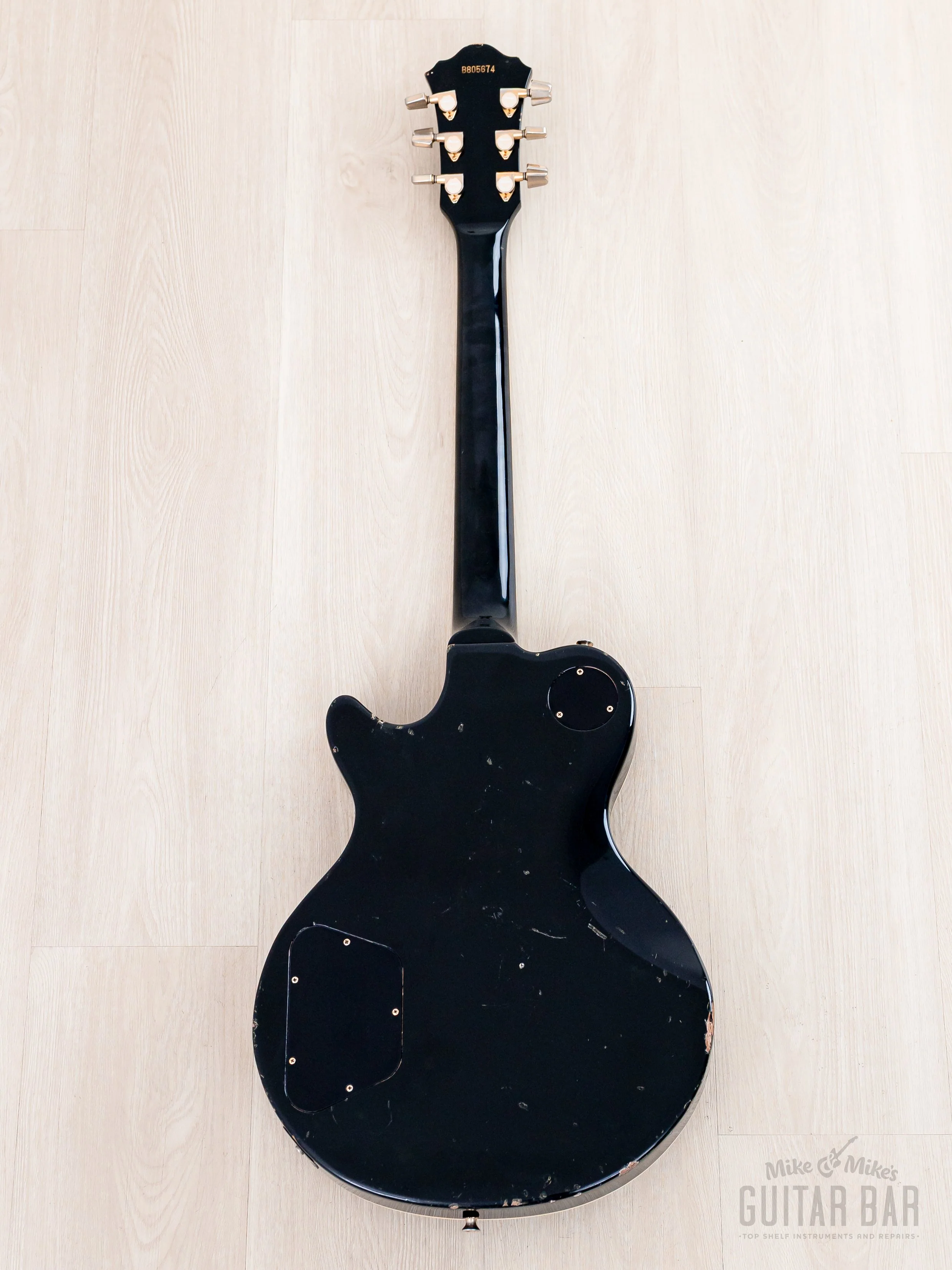 1980 Ibanez PF350 Vintage Guitar Black, 100% Original w/ Case - Image 3