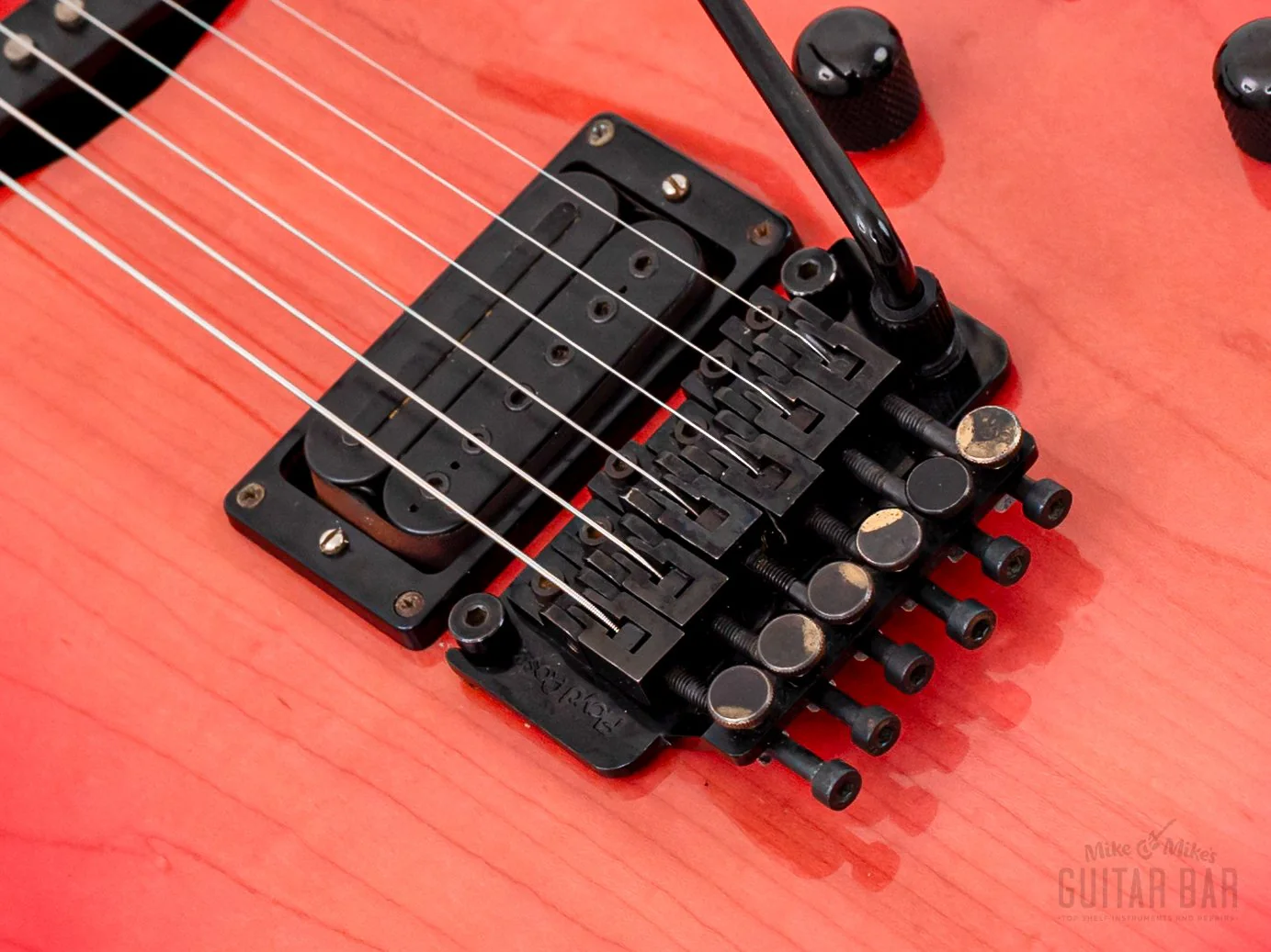 1980s ESP Custom Shop Vintage Superstrat “T. Shibahara” Pink Sunburst w/ Floyd Rose, Dimarzio & Case - Image 8