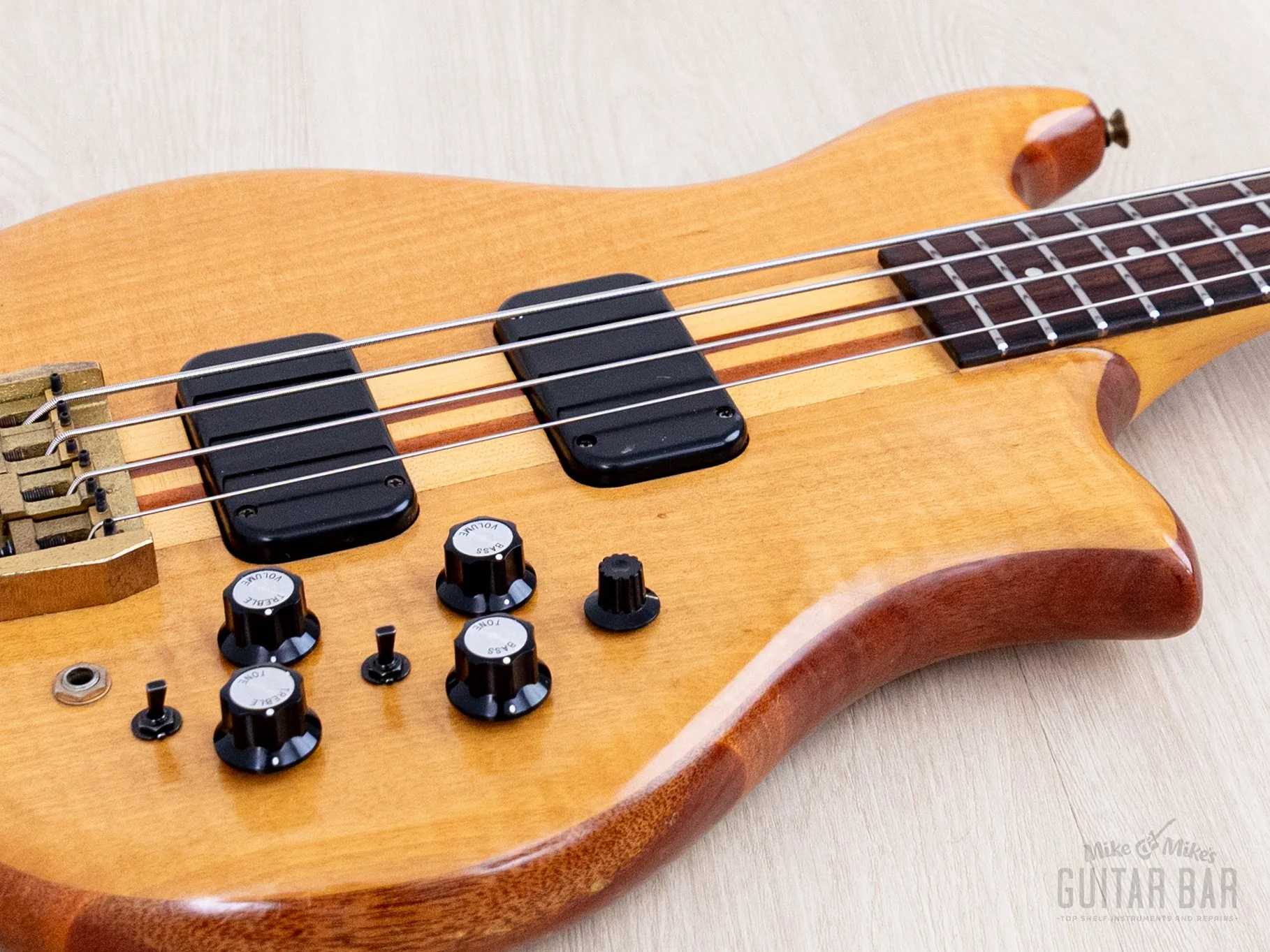 1980s Kawai FIIB Vintage Neck Through Bass Guitar w/ Active Electronics & Case, Japan - Image 5