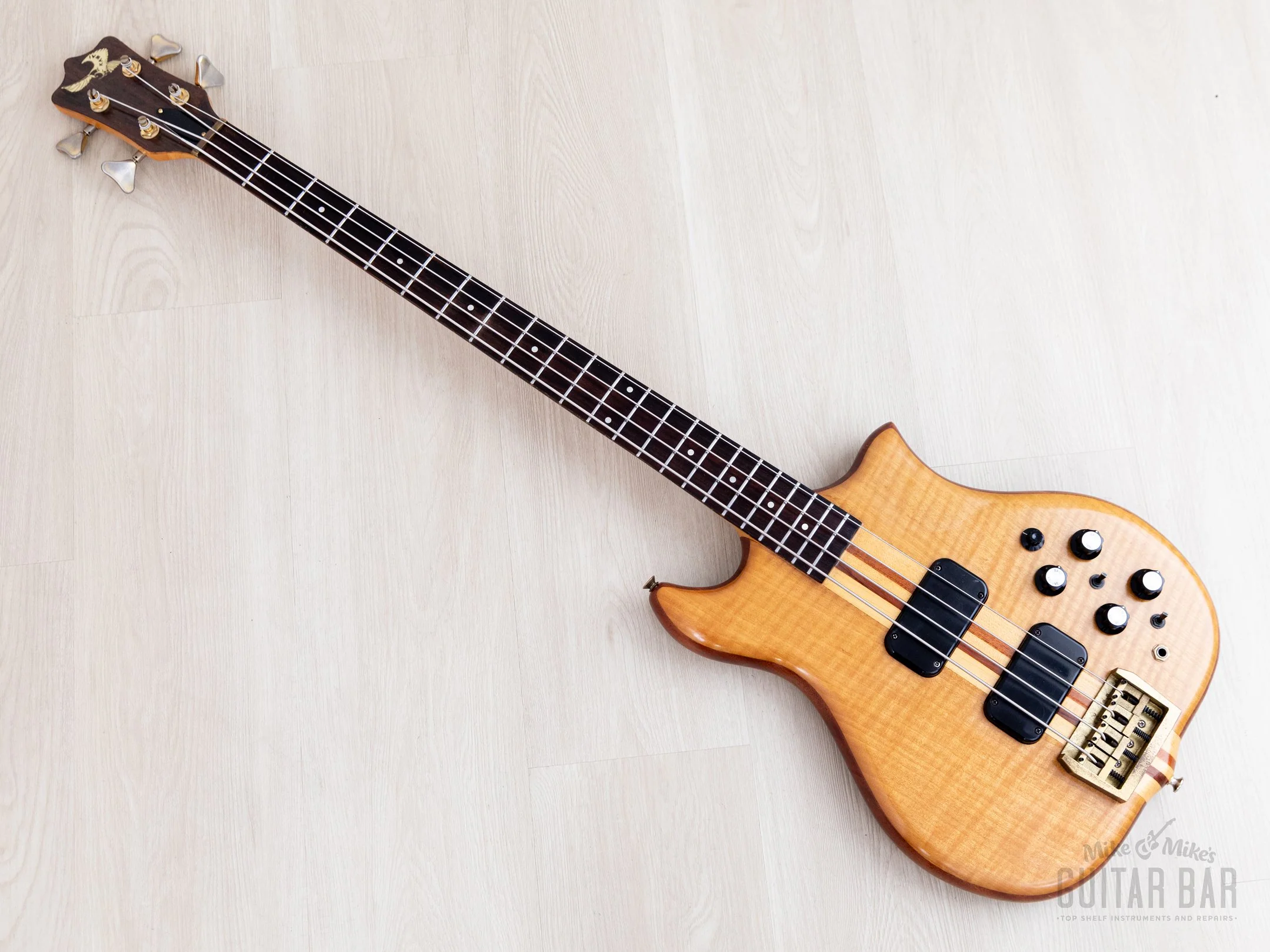 1980s Kawai FIIB Vintage Neck Through Bass Guitar w/ Active Electronics & Case, Japan - Image 9