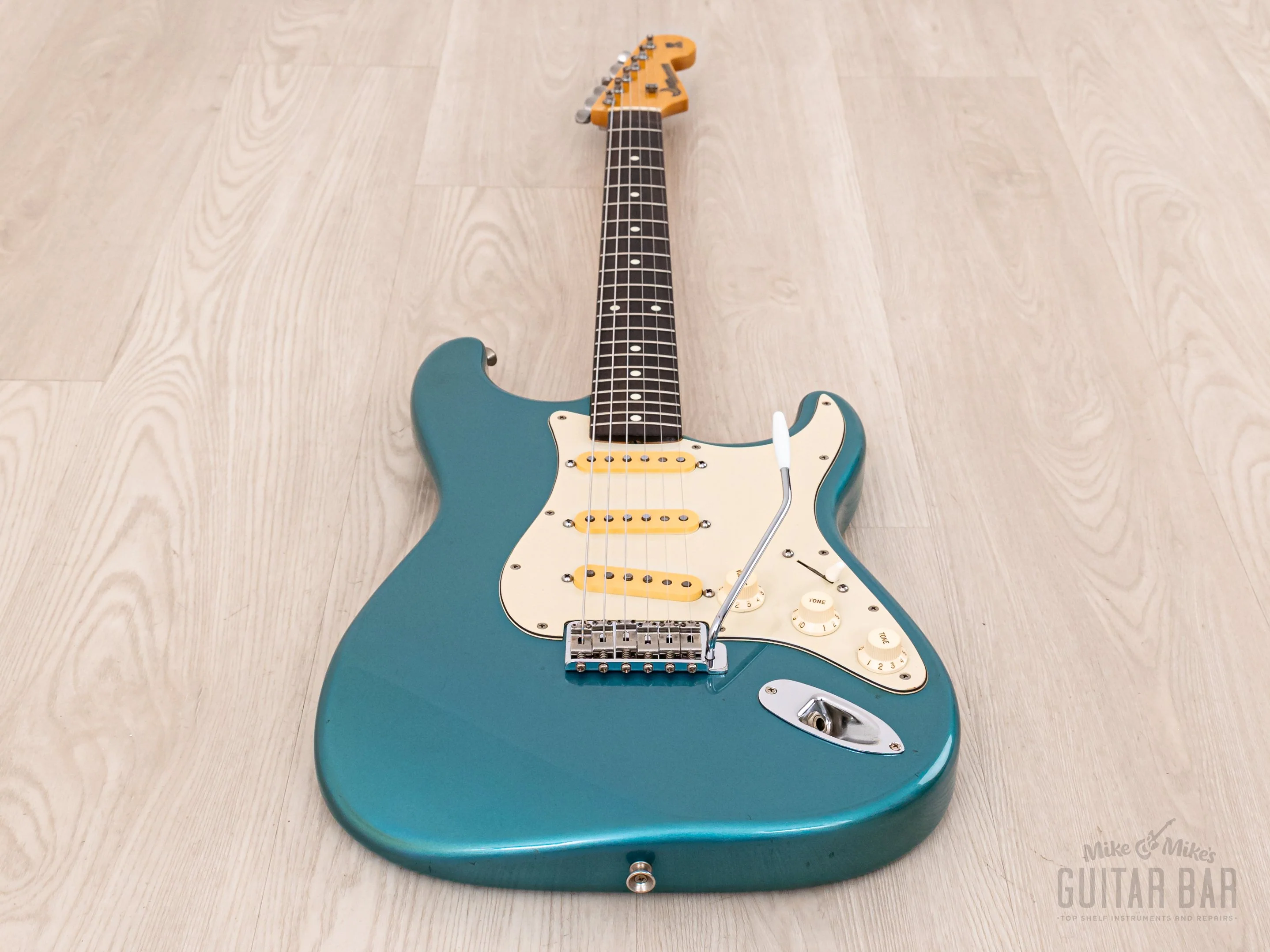 1980s PGM Moon ST-248 S-Style Guitar Lake Placid Blue w/ Seymour Duncan SSL-1 & Case, Japan - Image 10
