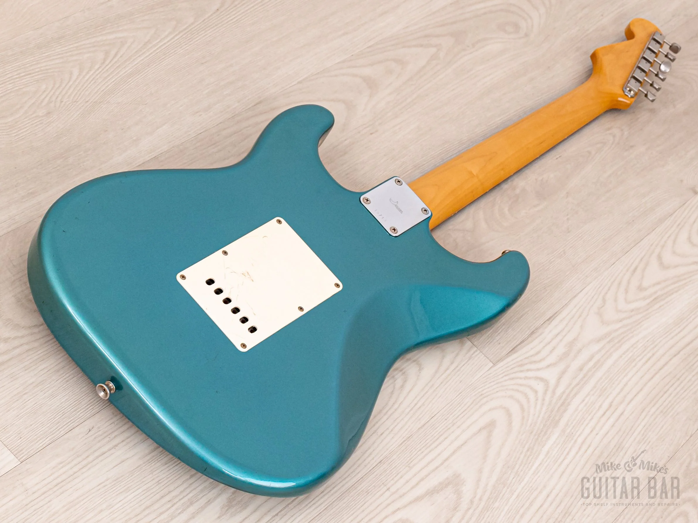 1980s PGM Moon ST-248 S-Style Guitar Lake Placid Blue w/ Seymour Duncan SSL-1 & Case, Japan - Image 13