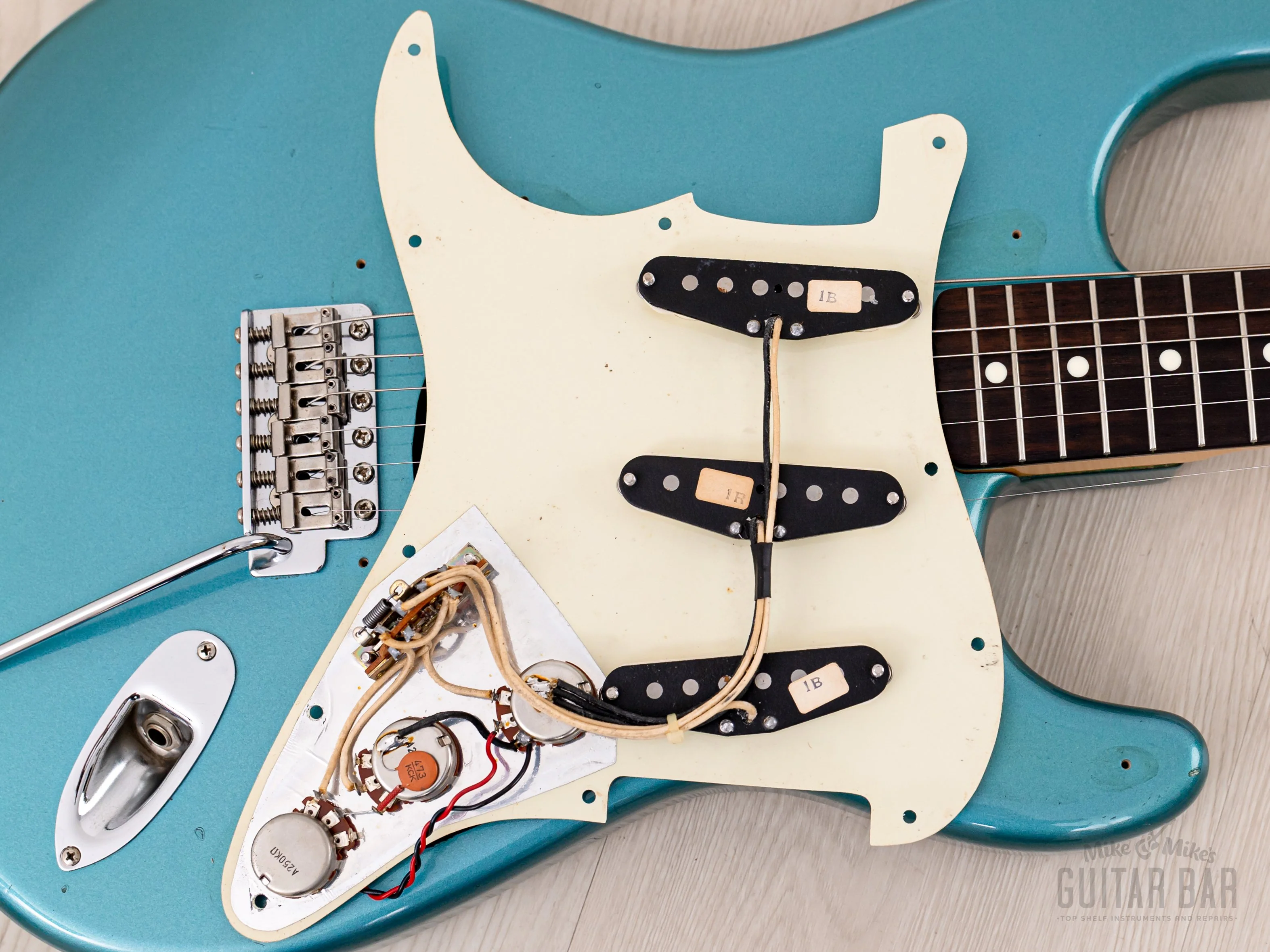 1980s PGM Moon ST-248 S-Style Guitar Lake Placid Blue w/ Seymour Duncan SSL-1 & Case, Japan - Image 16