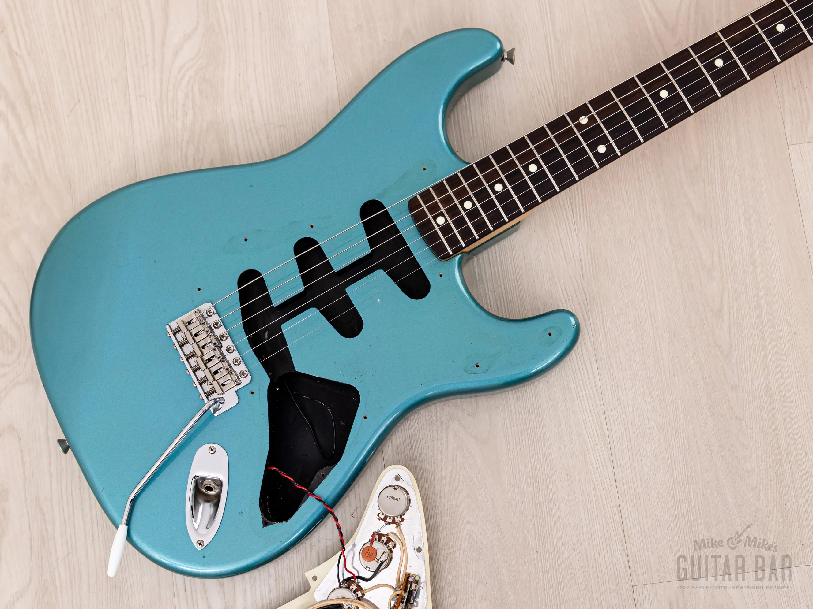 1980s PGM Moon ST-248 S-Style Guitar Lake Placid Blue w/ Seymour Duncan SSL-1 & Case, Japan - Image 19