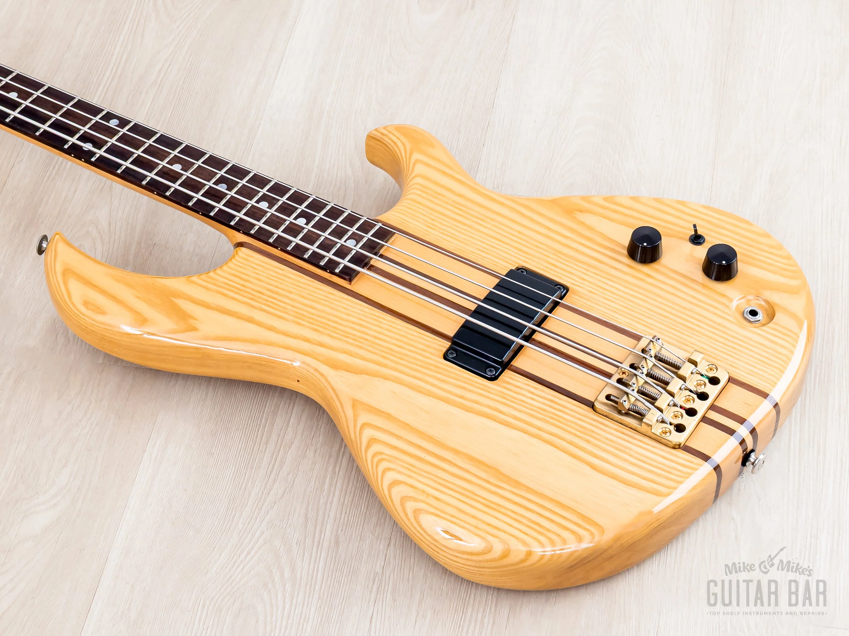 1981 Aria Pro II SB-700 Vintage Neck Through Bass Natural, Japan Matsumoku - Image 10