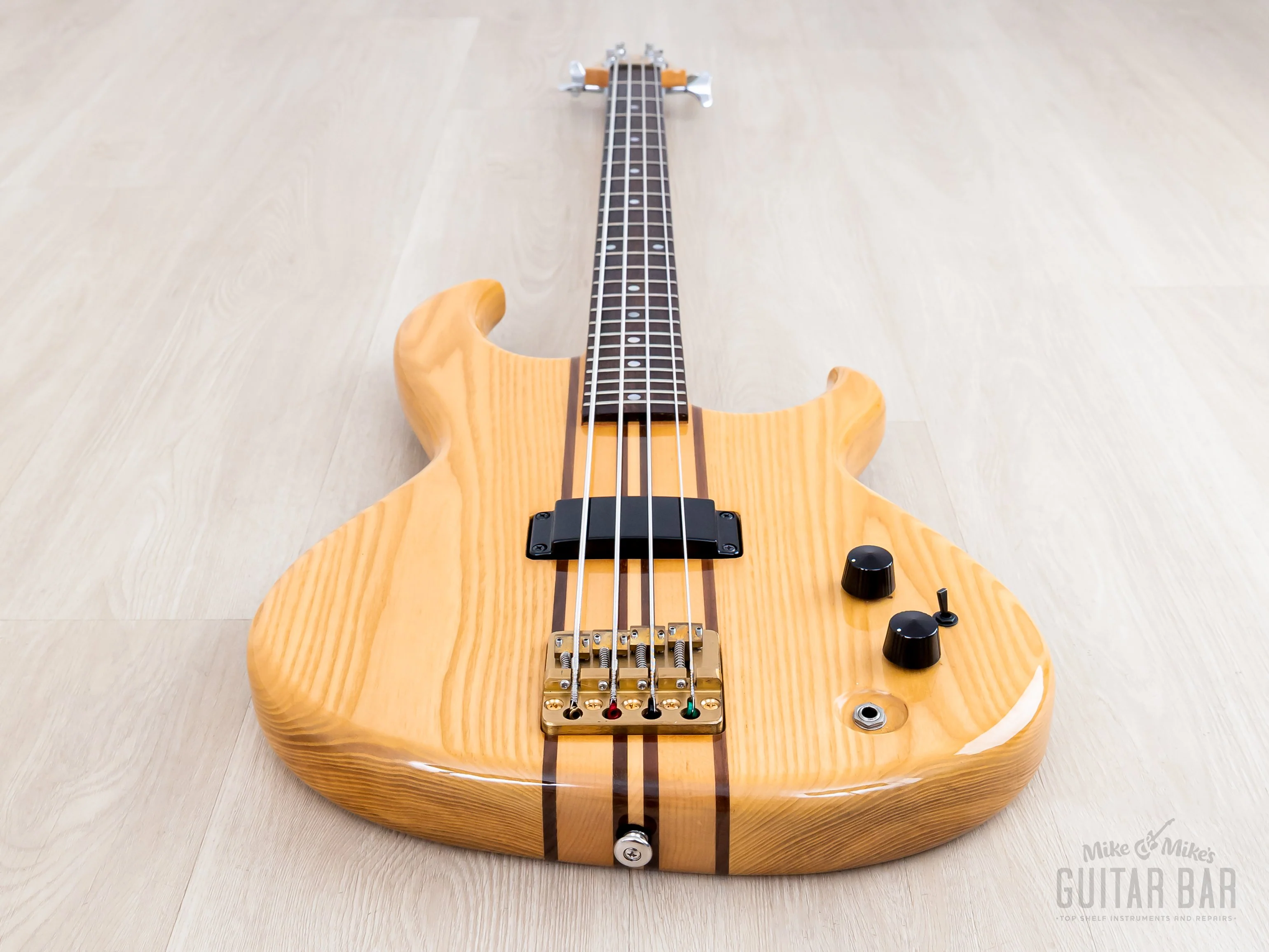 1981 Aria Pro II SB-700 Vintage Neck Through Bass Natural, Japan Matsumoku - Image 11