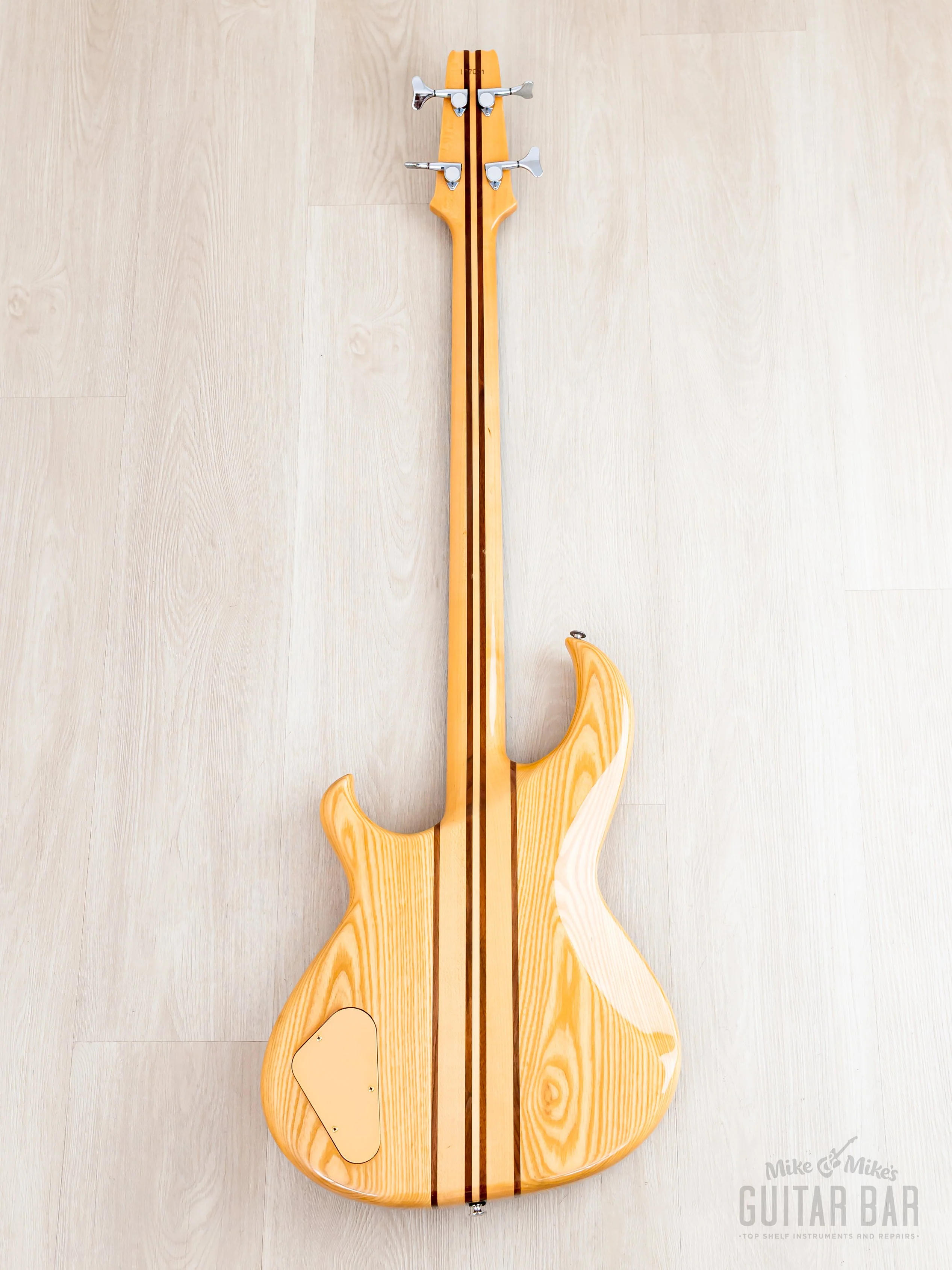 1981 Aria Pro II SB-700 Vintage Neck Through Bass Natural, Japan Matsumoku - Image 3