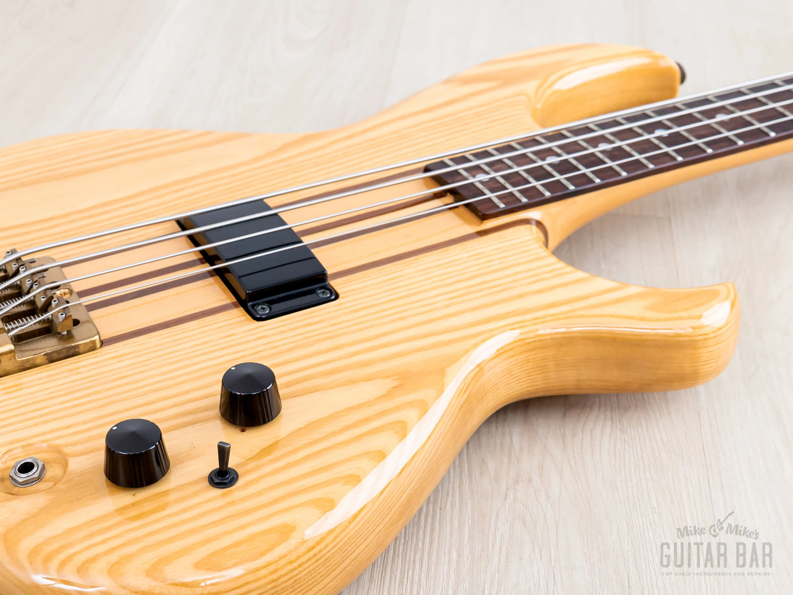 1981 Aria Pro II SB-700 Vintage Neck Through Bass Natural, Japan Matsumoku - Image 6