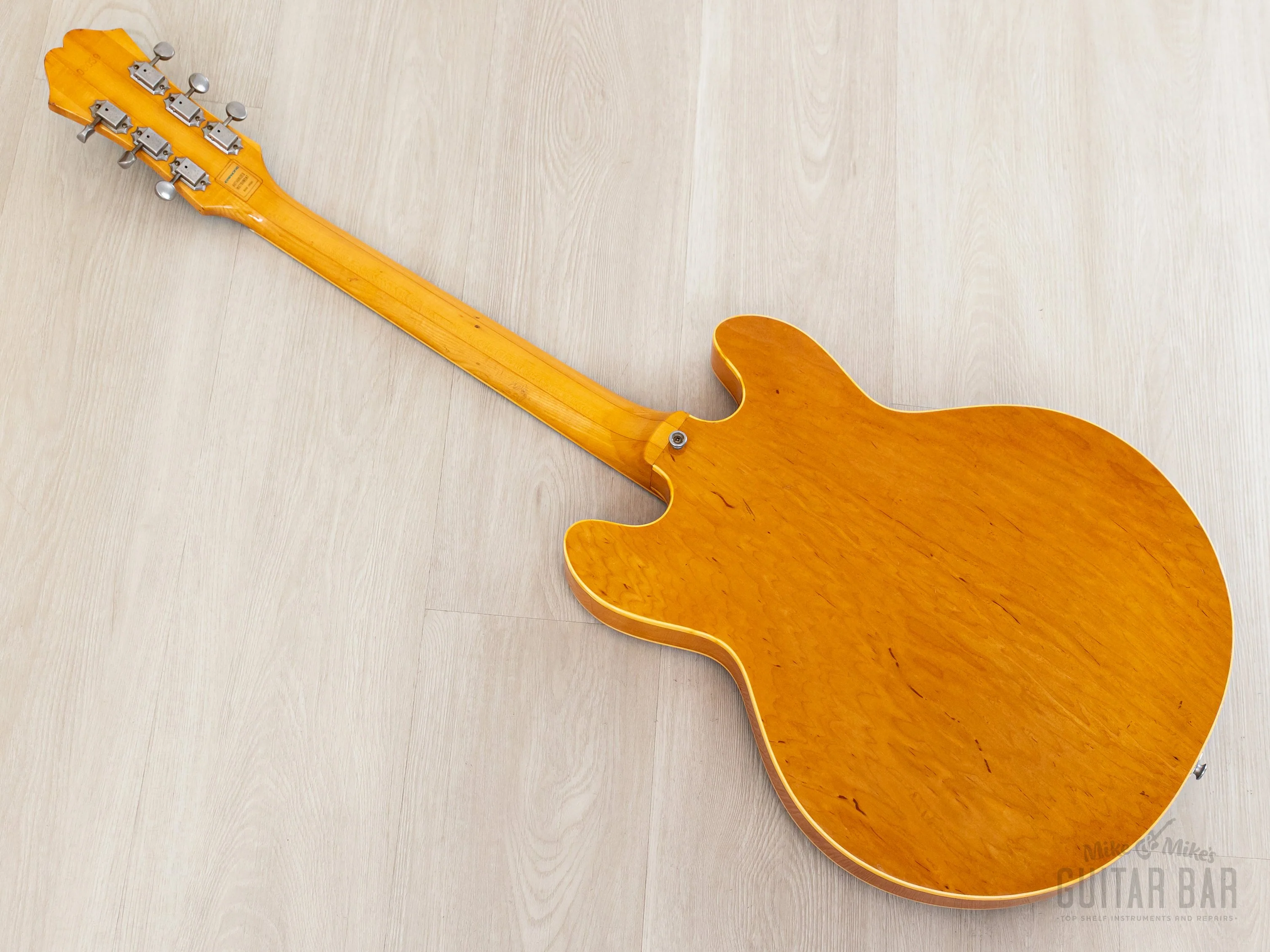 1981 Epiphone Casino Vintage Guitar Natural, Near-Mint w/ Case, Japan Matsumoku Pre-Elitist - Image 13