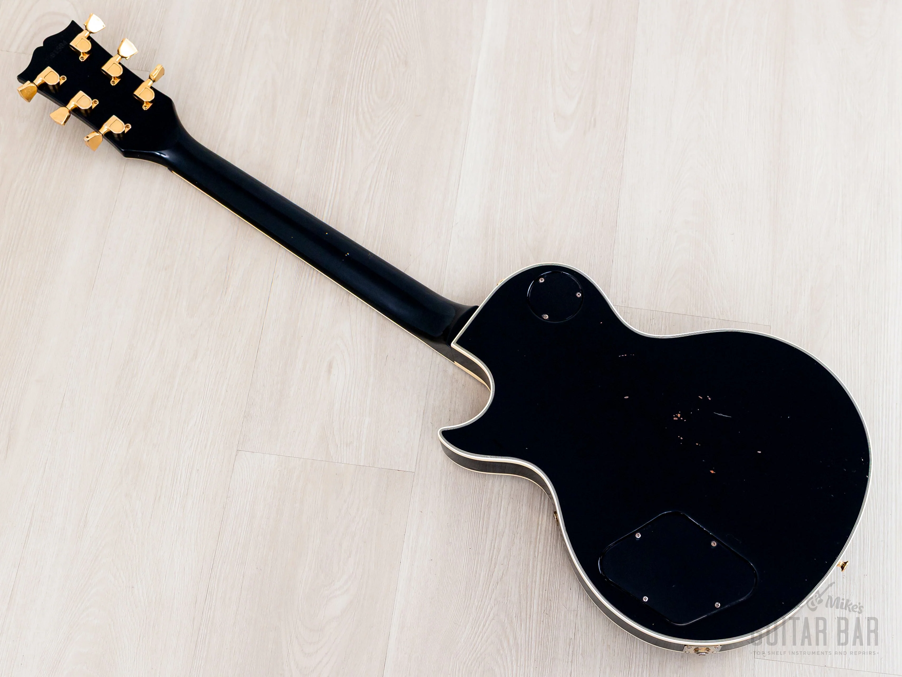 1981 Gibson Les Paul Custom Black Beauty 3 Pickup Ebony w/ Tim Shaw & T Tops, Case - Image 12