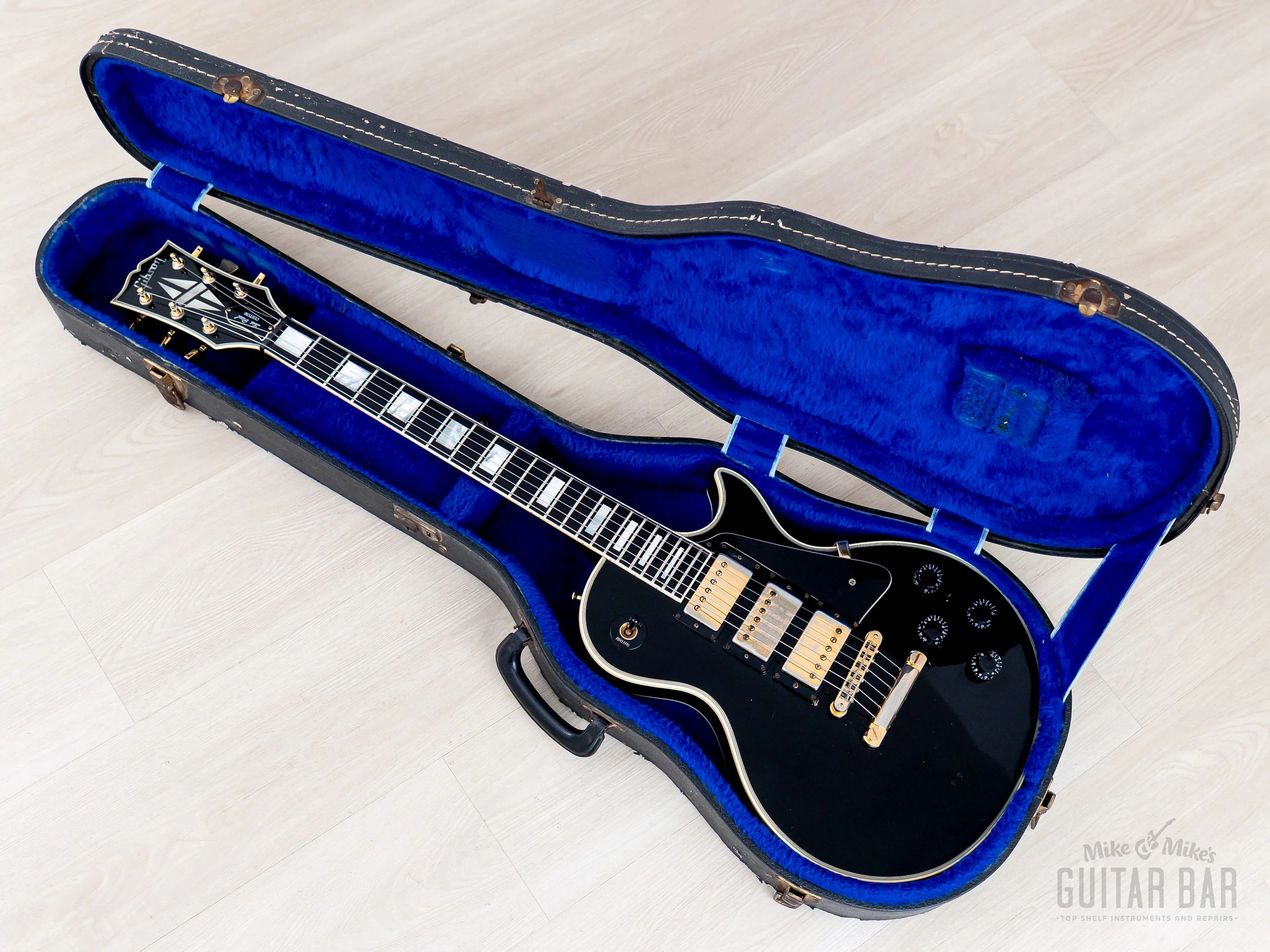 1981 Gibson Les Paul Custom Black Beauty 3 Pickup Ebony w/ Tim Shaw & T Tops, Case - Image 21