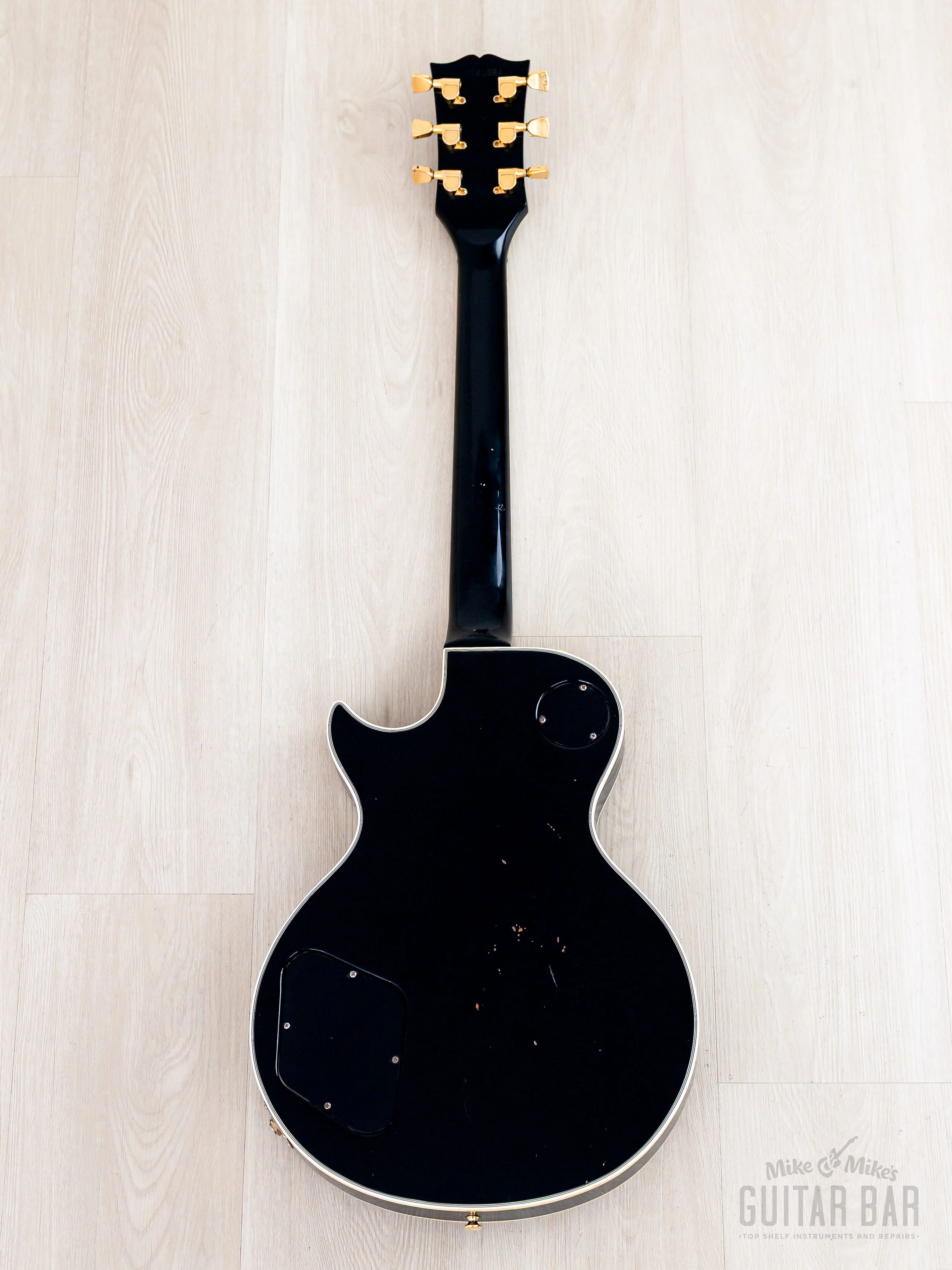 1981 Gibson Les Paul Custom Black Beauty 3 Pickup Ebony w/ Tim Shaw & T Tops, Case - Image 3