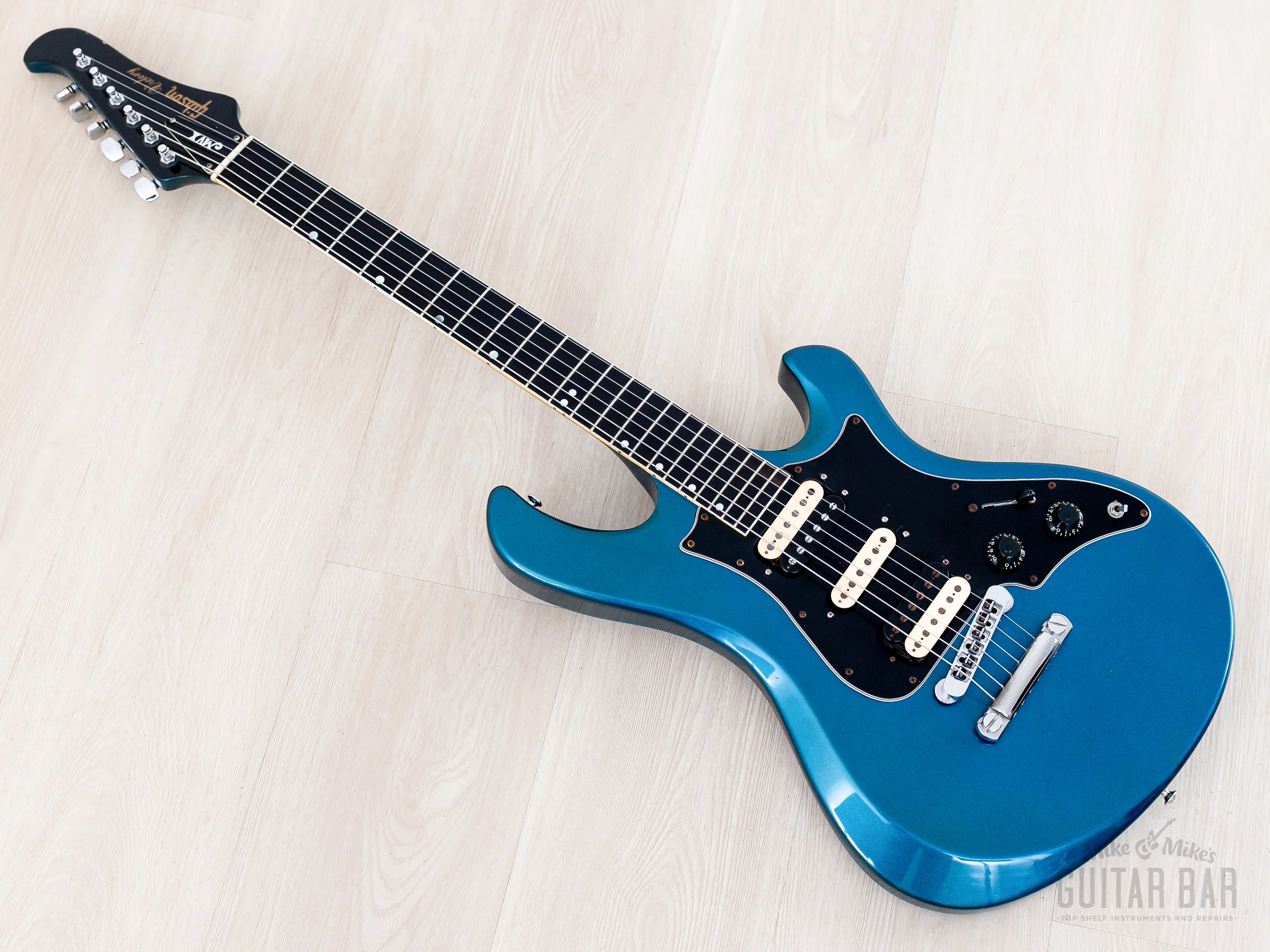 1981 Gibson Victory MV X Vintage Electric Guitar Twilight Blue w/ Case - Image 11