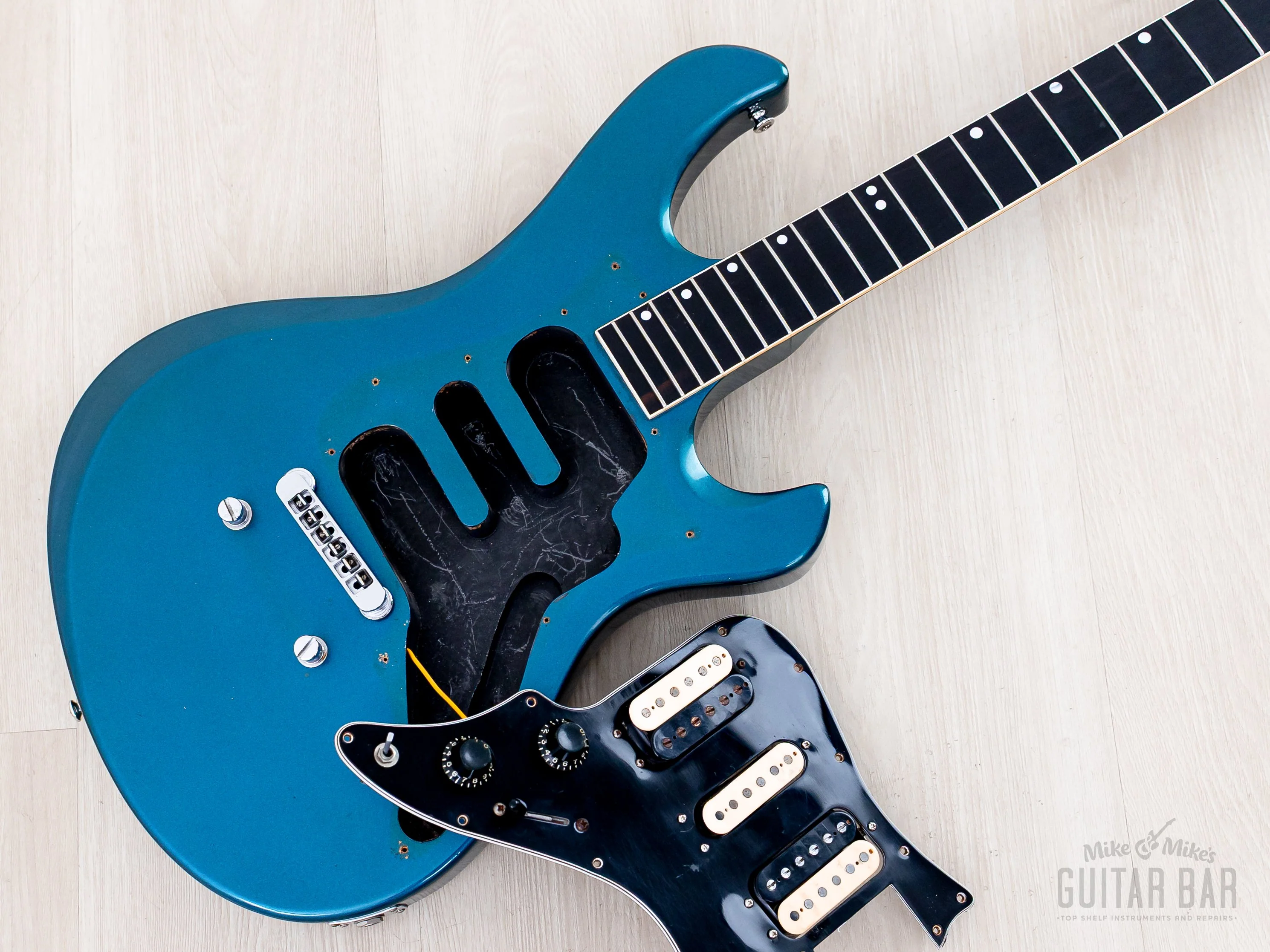 1981 Gibson Victory MV X Vintage Electric Guitar Twilight Blue w/ Case - Image 17