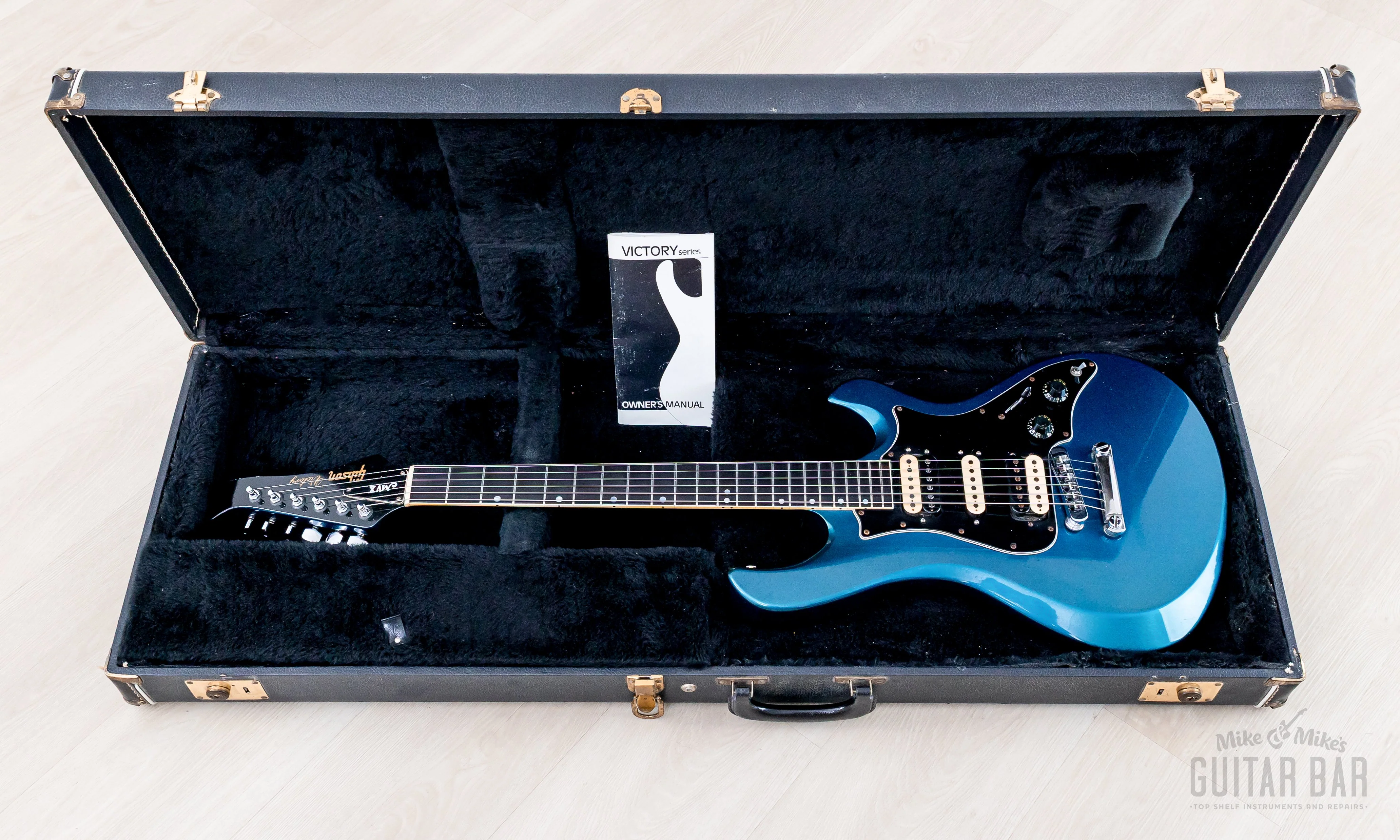 1981 Gibson Victory MV X Vintage Electric Guitar Twilight Blue w/ Case - Image 19