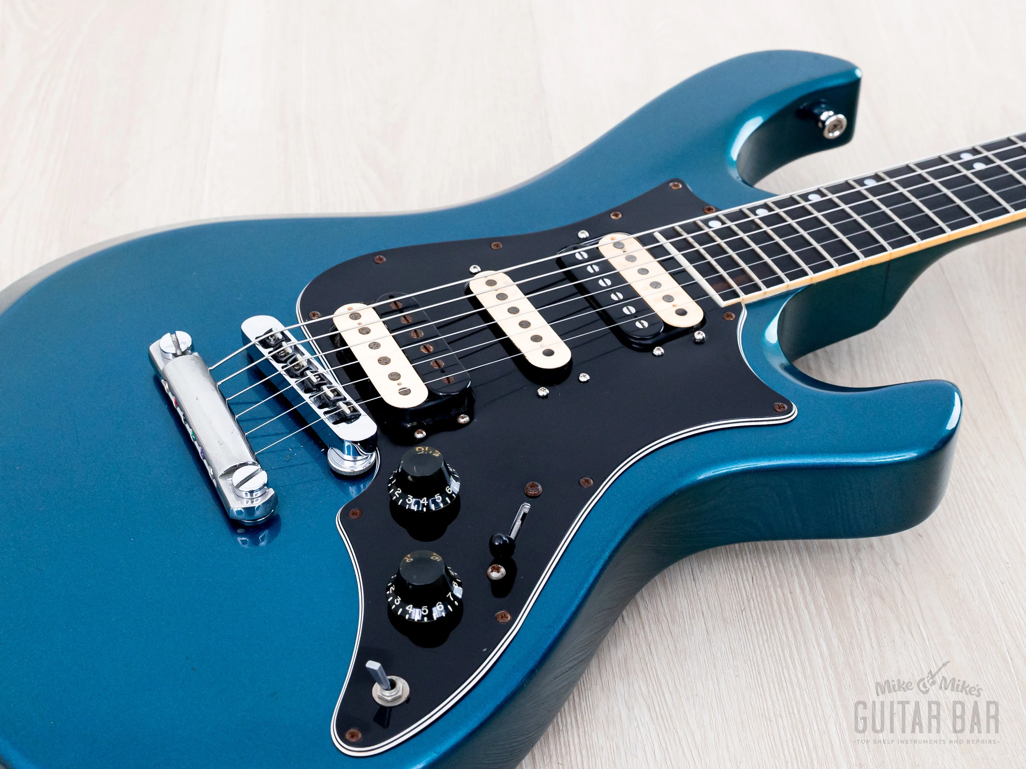 1981 Gibson Victory MV X Vintage Electric Guitar Twilight Blue w/ Case - Image 6