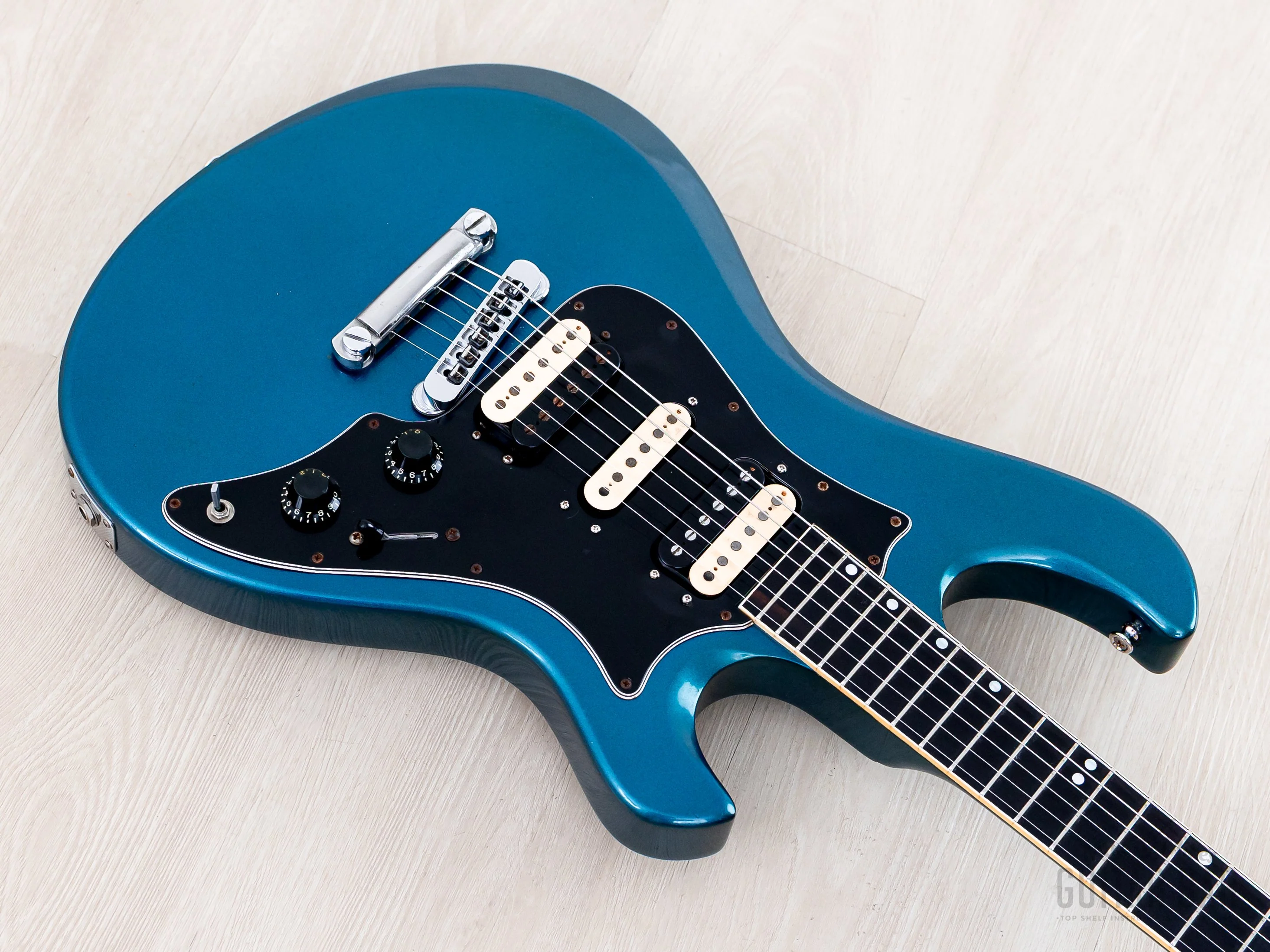 1981 Gibson Victory MV X Vintage Electric Guitar Twilight Blue w/ Case - Image 8