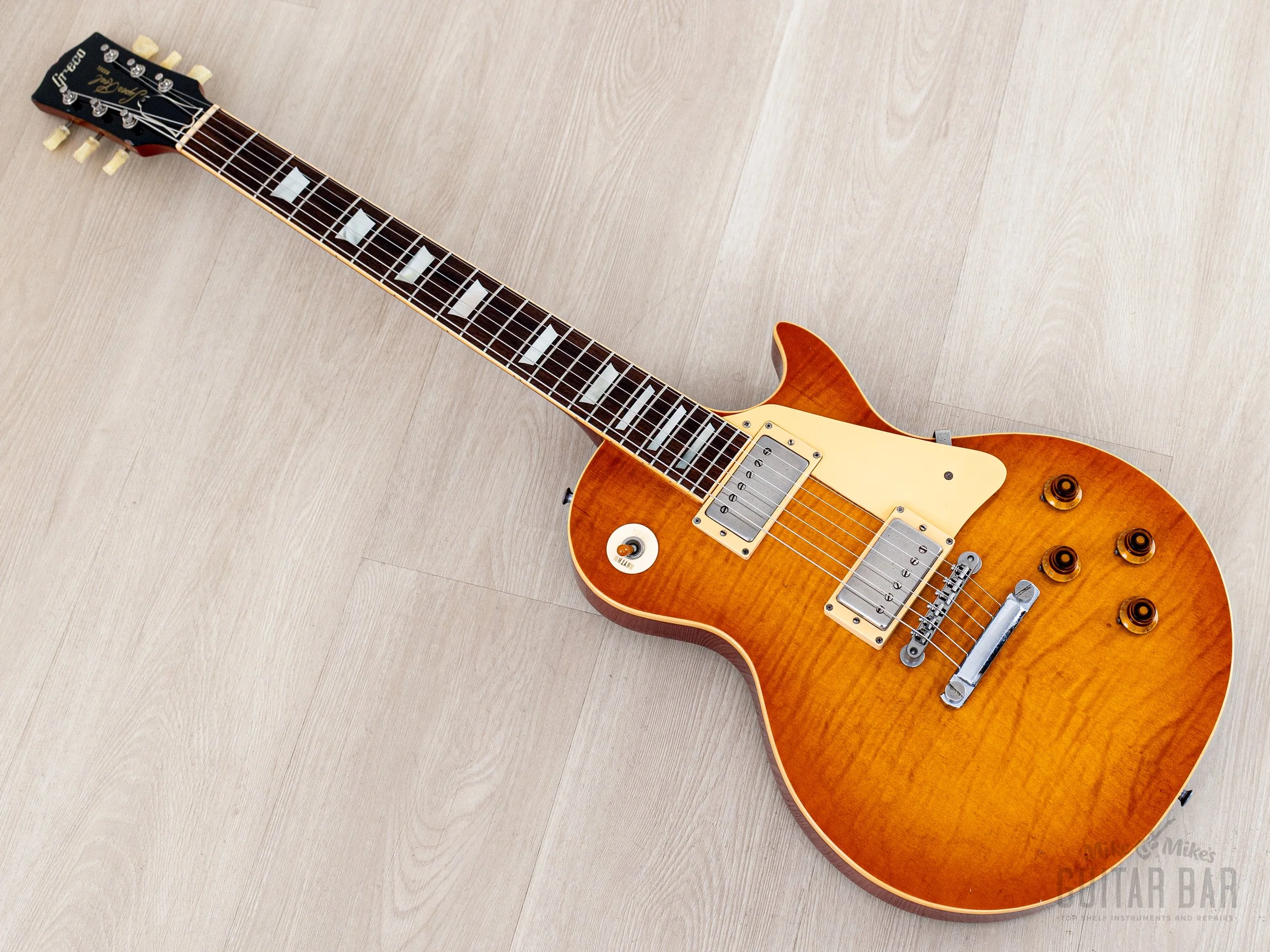 1981 Greco Super Real EGF1200 Sunburst Lacquer Finish w/ Dry Z PAFs, Brazilian Board & Case, Japan - Image 11