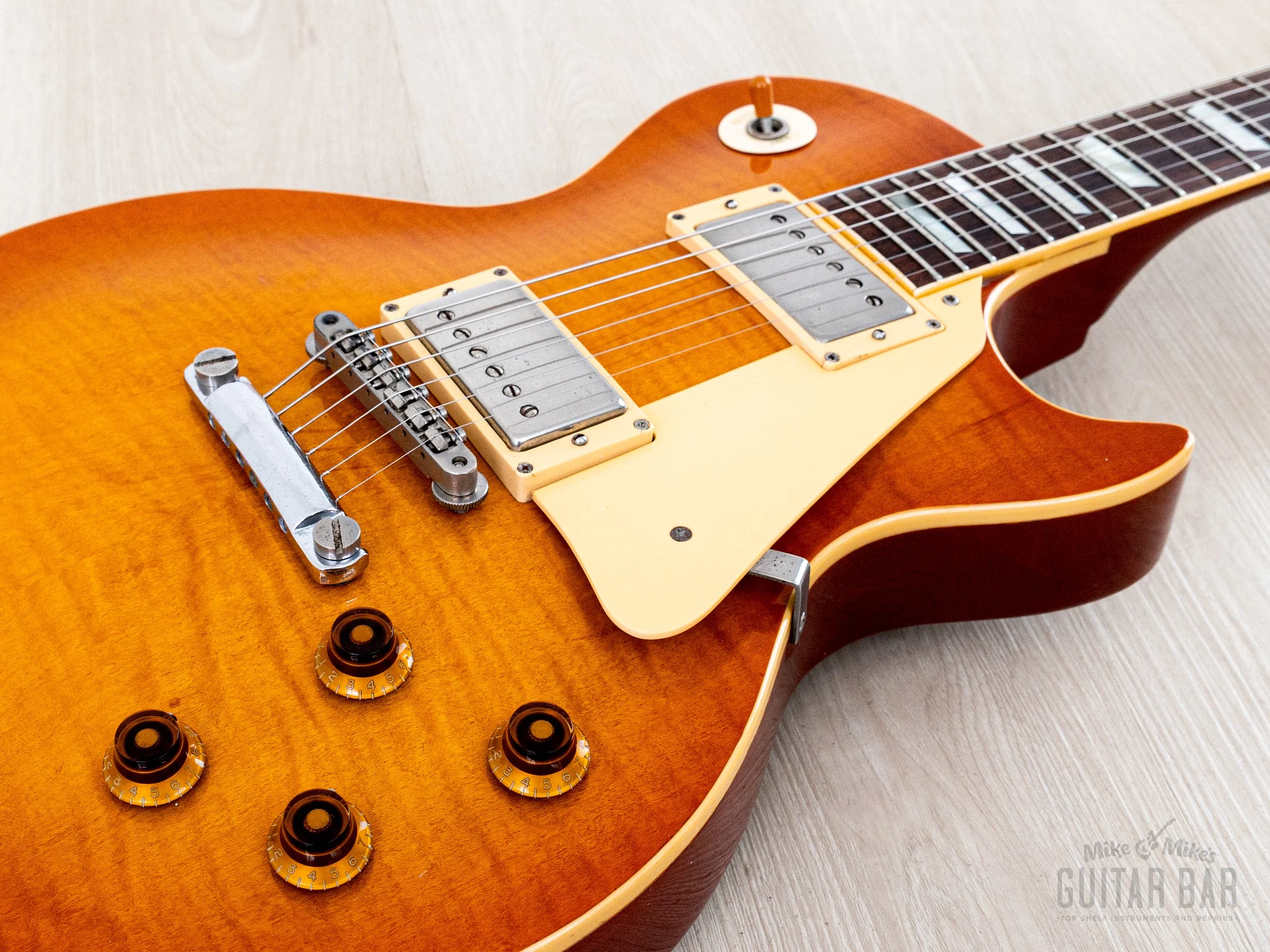 1981 Greco Super Real EGF1200 Sunburst Lacquer Finish w/ Dry Z PAFs, Brazilian Board & Case, Japan - Image 6