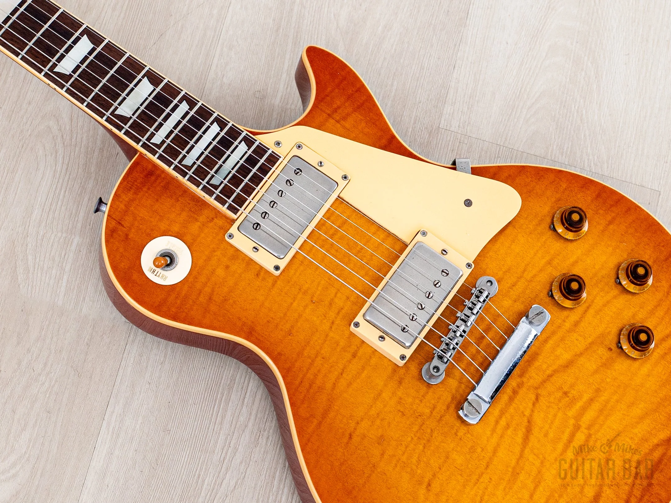 1981 Greco Super Real EGF1200 Sunburst Lacquer Finish w/ Dry Z PAFs, Brazilian Board & Case, Japan - Image 7