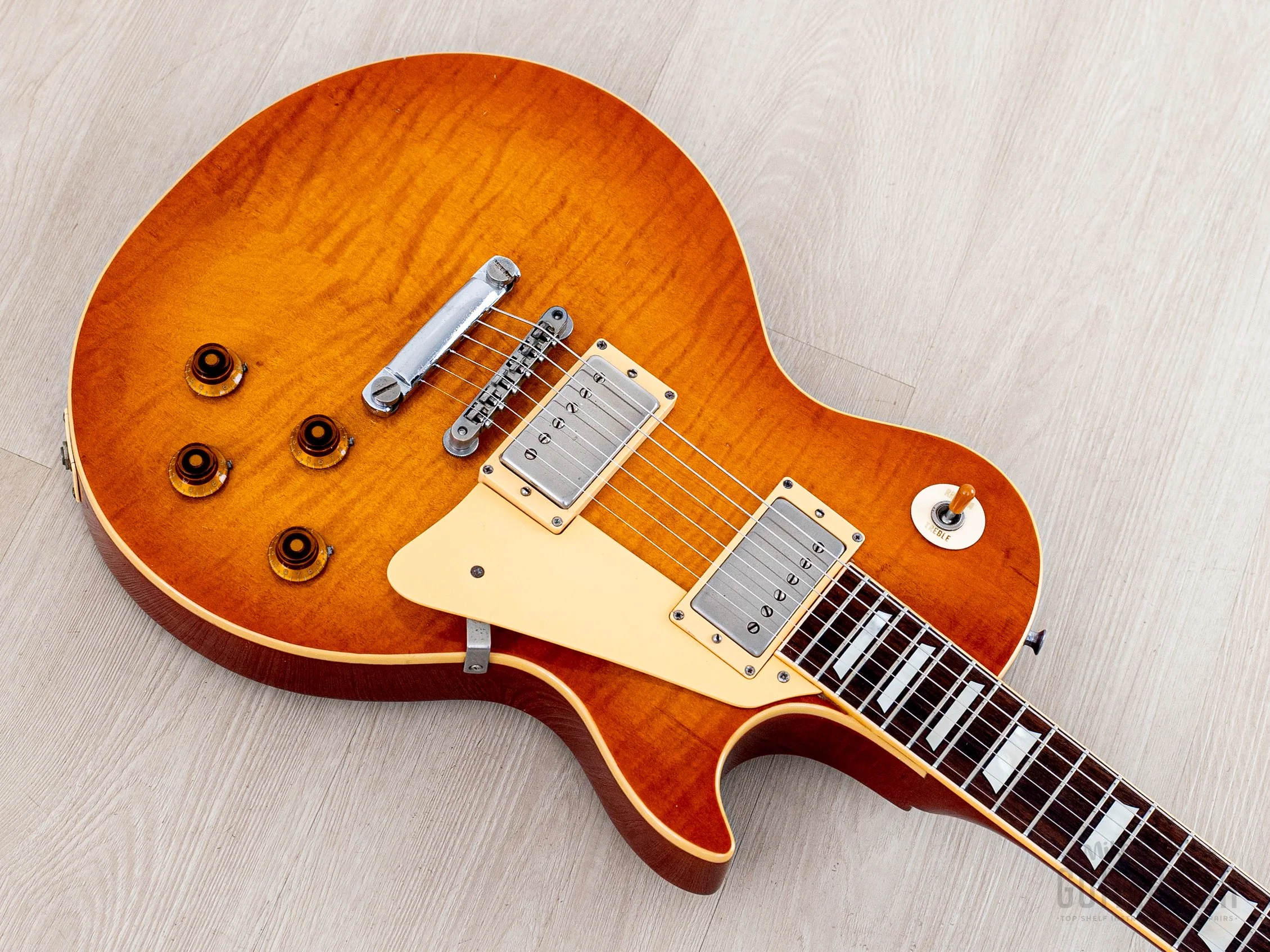 1981 Greco Super Real EGF1200 Sunburst Lacquer Finish w/ Dry Z PAFs, Brazilian Board & Case, Japan - Image 8