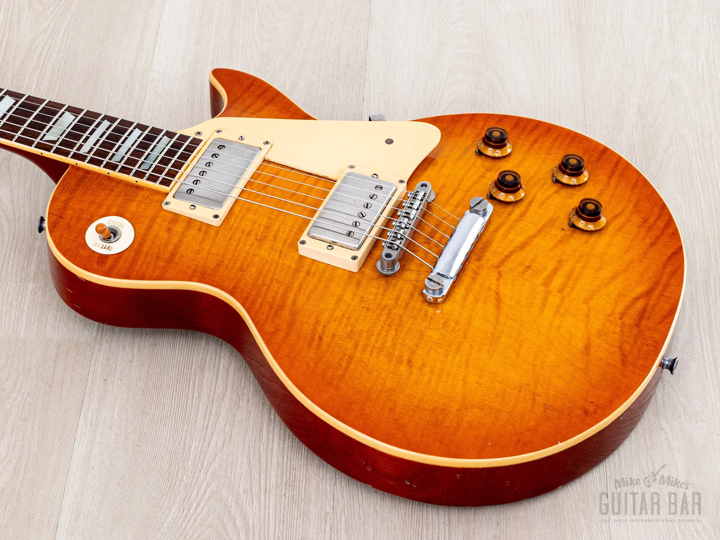 1981 Greco Super Real EGF1200 Sunburst Lacquer Finish w/ Dry Z PAFs, Brazilian Board & Case, Japan - Image 9