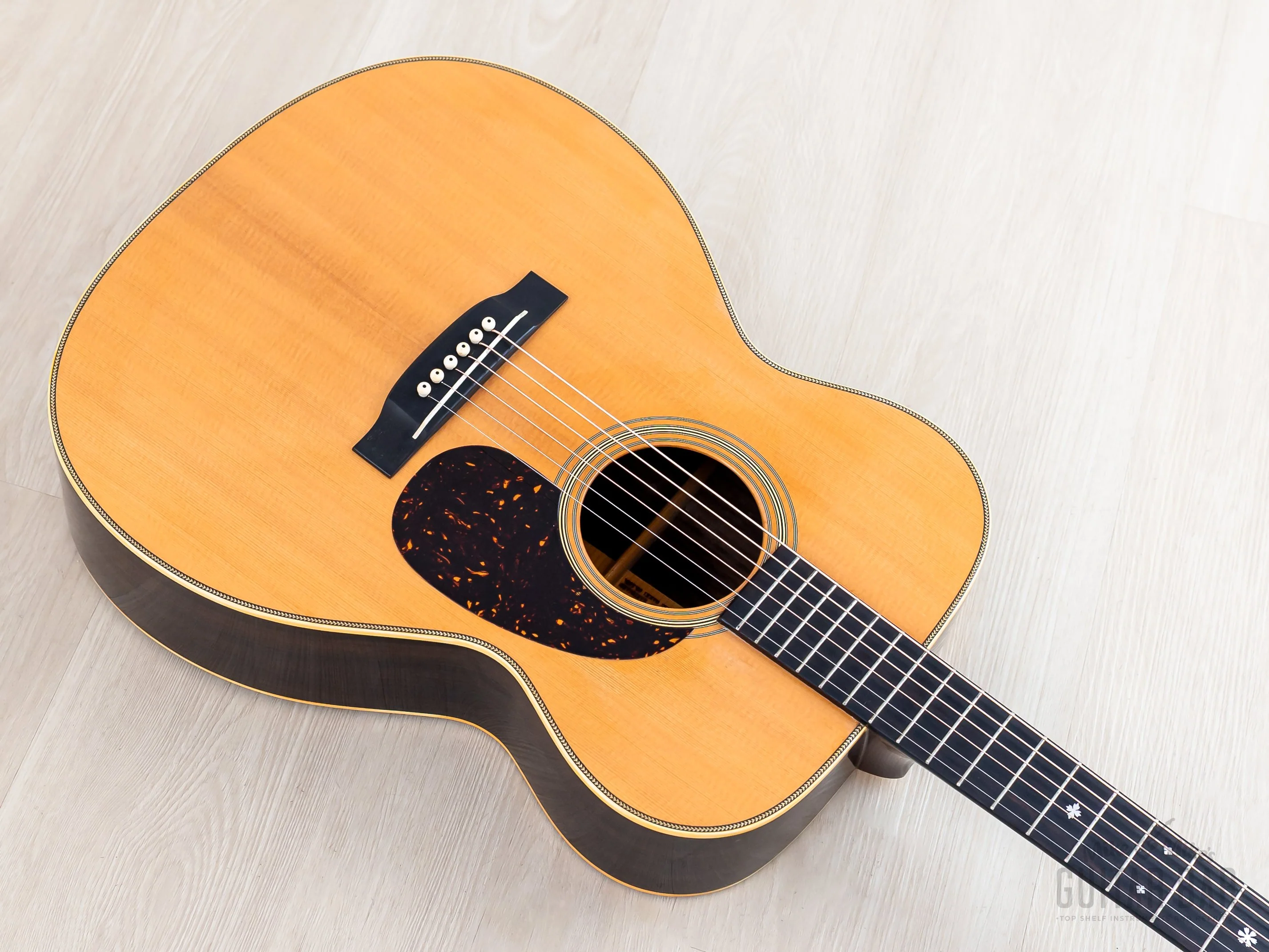 1981 Tokai Cat’s Eyes CE-1200T Martin-Licensed 000-28 Herringbone Vintage Acoustic Guitar w/ Case - Image 11