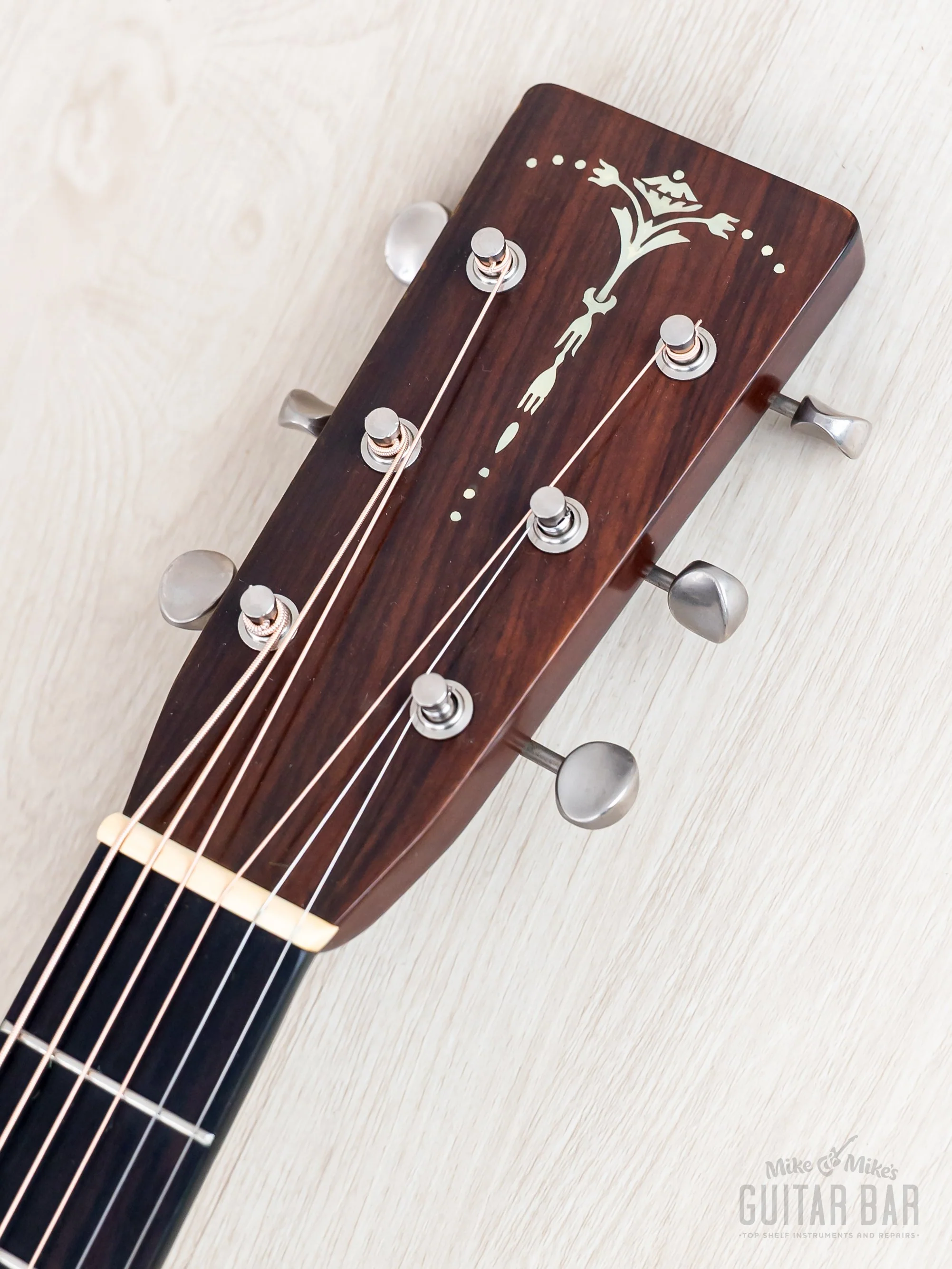 1981 Tokai Cat’s Eyes CE-1200T Martin-Licensed 000-28 Herringbone Vintage Acoustic Guitar w/ Case - Image 4