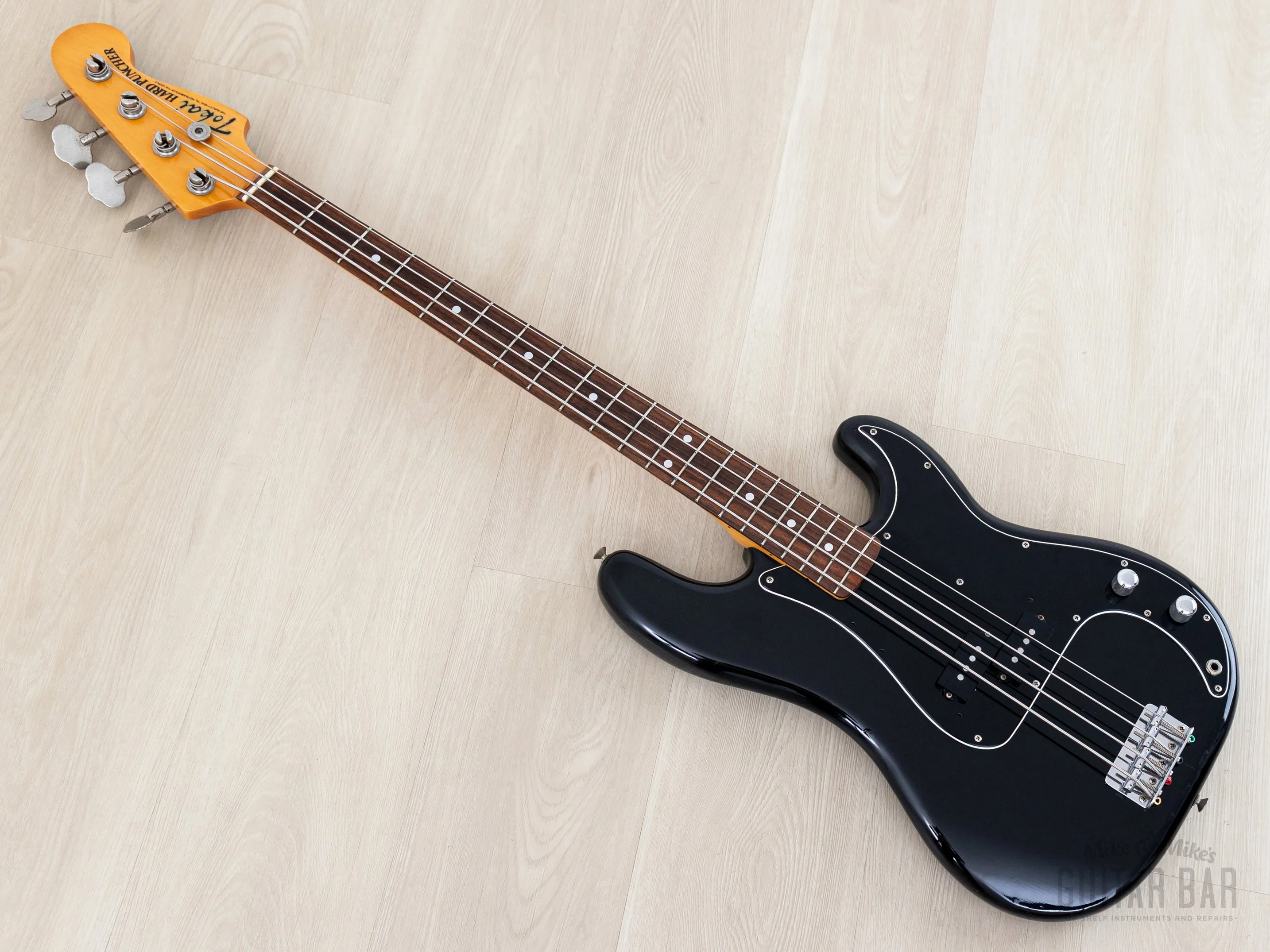 1981 Tokai Hard Puncher PB40 Vintage P Bass Black, Japan - Image 12