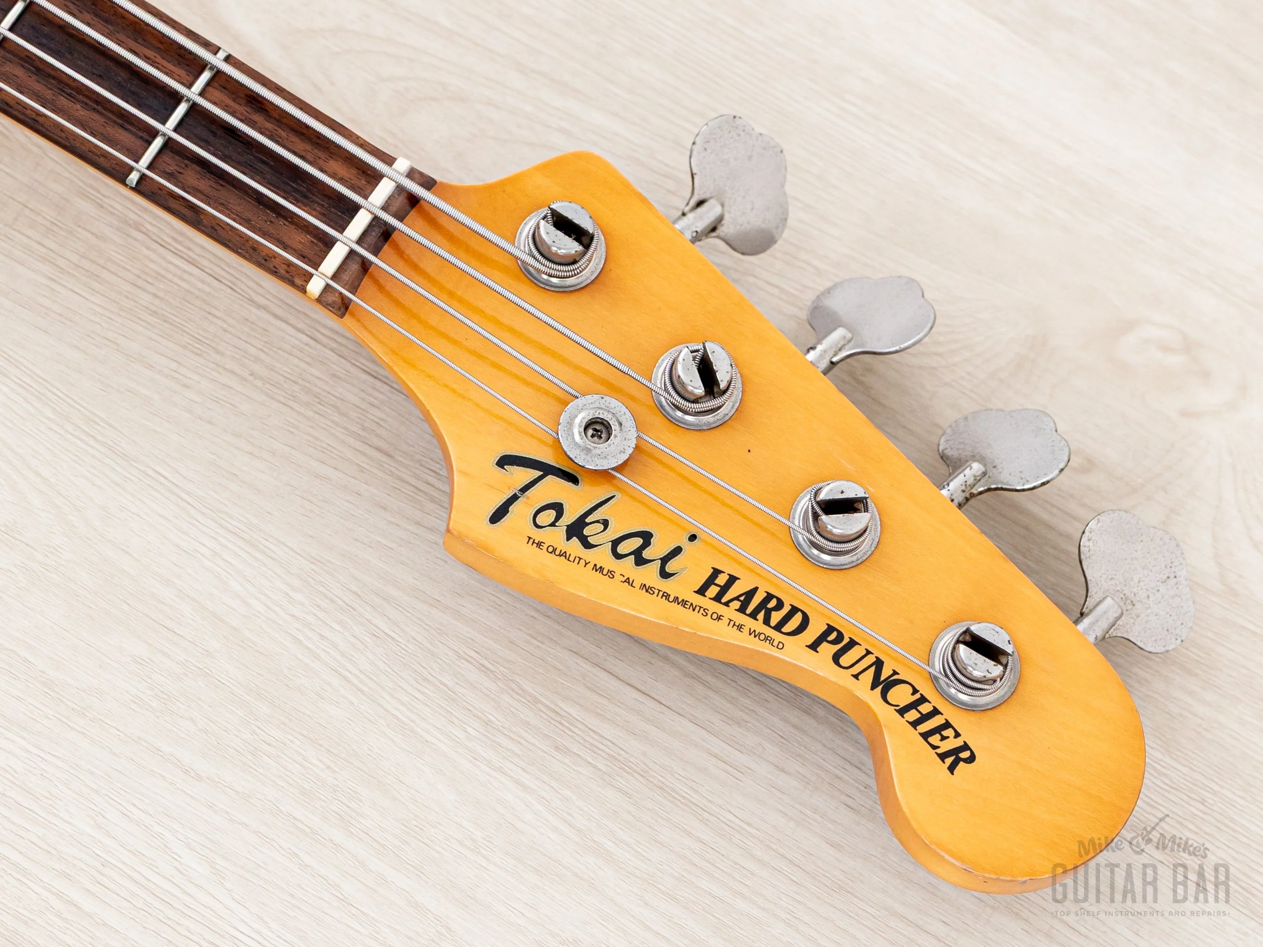 1981 Tokai Hard Puncher PB40 Vintage P Bass Black, Japan - Image 4