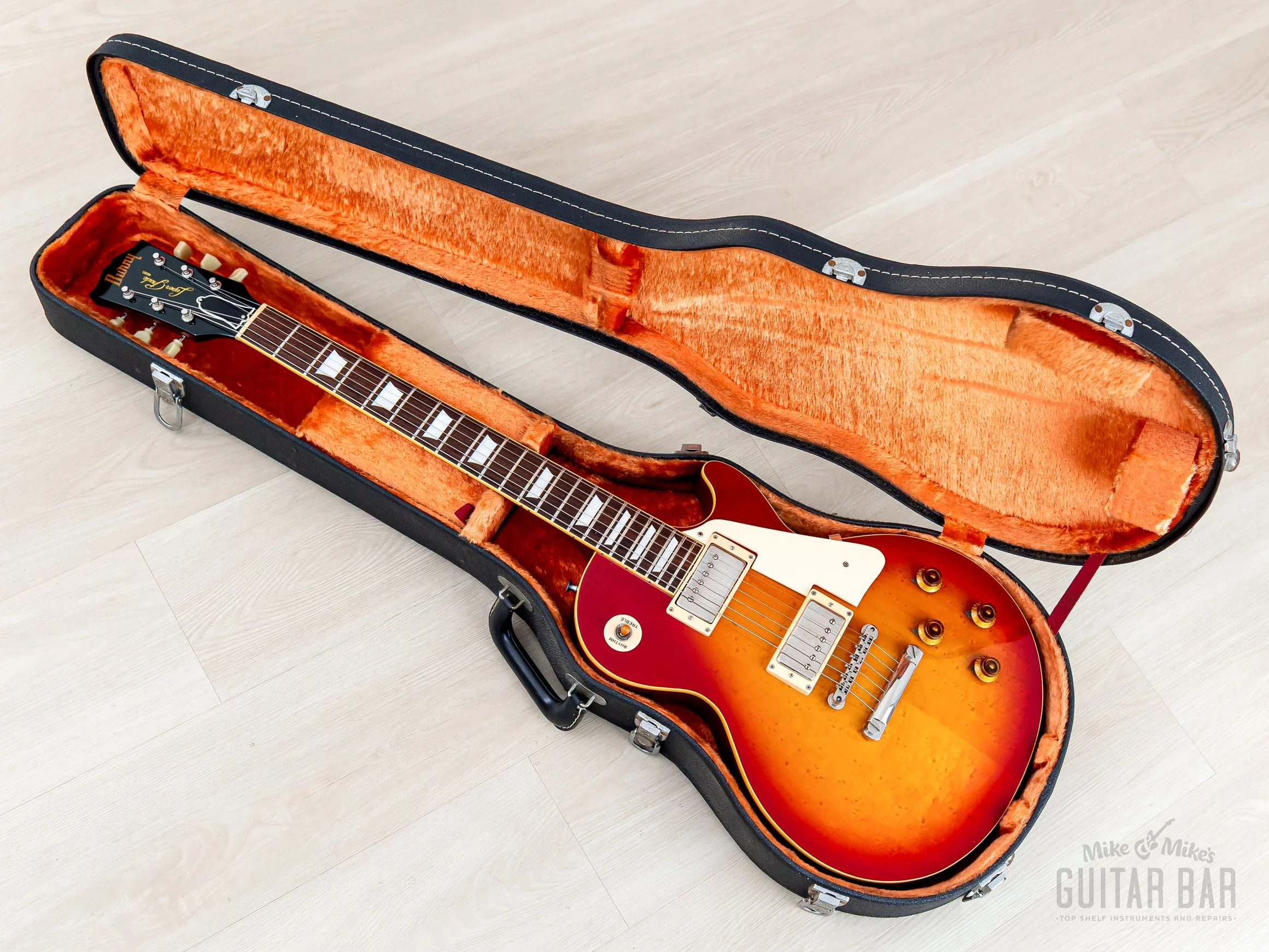 1982 Burny Super Grade RLG-50 '59 Model Burst Standard Birdseye Maple Top w/ Case - Image 20
