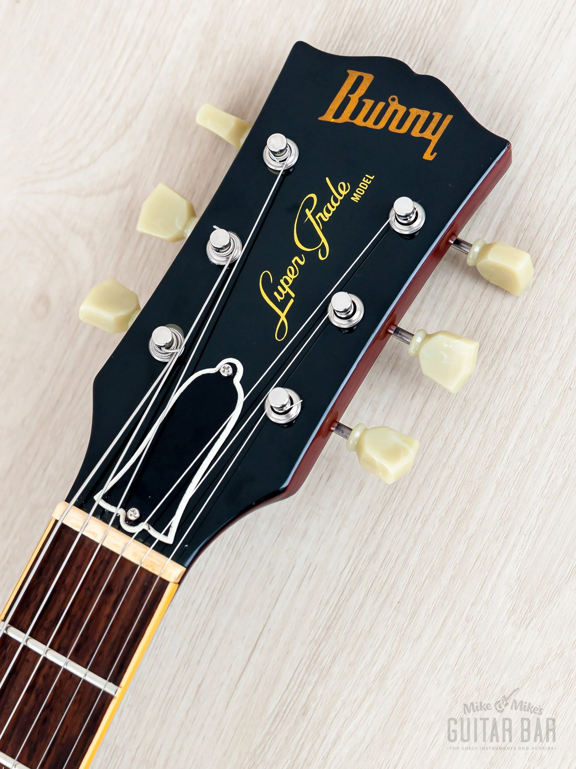 1982 Burny Super Grade RLG-50 '59 Model Burst Standard Birdseye Maple Top w/ Case - Image 4