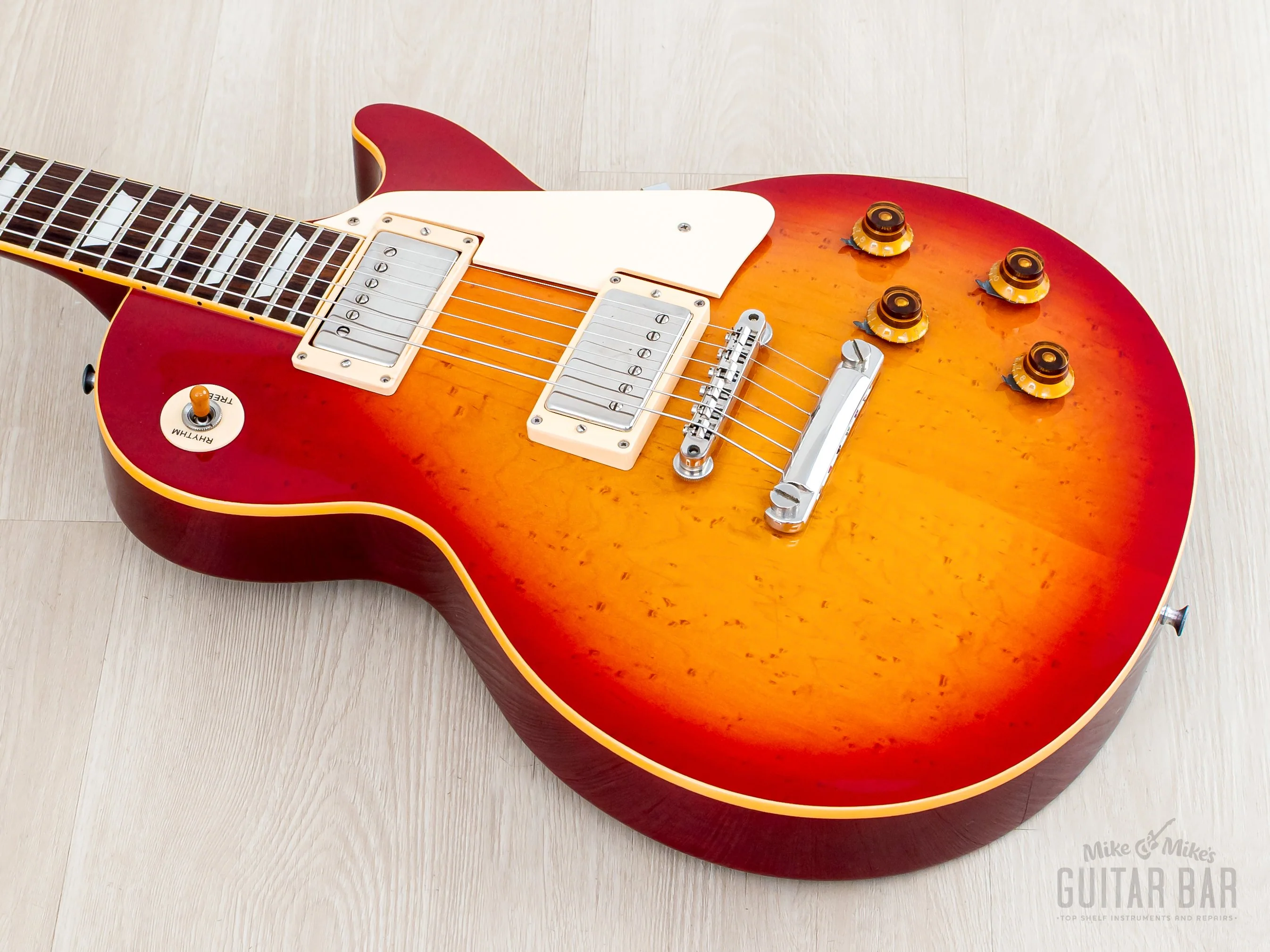 1982 Burny Super Grade RLG-50 '59 Model Burst Standard Birdseye Maple Top w/ Case - Image 9