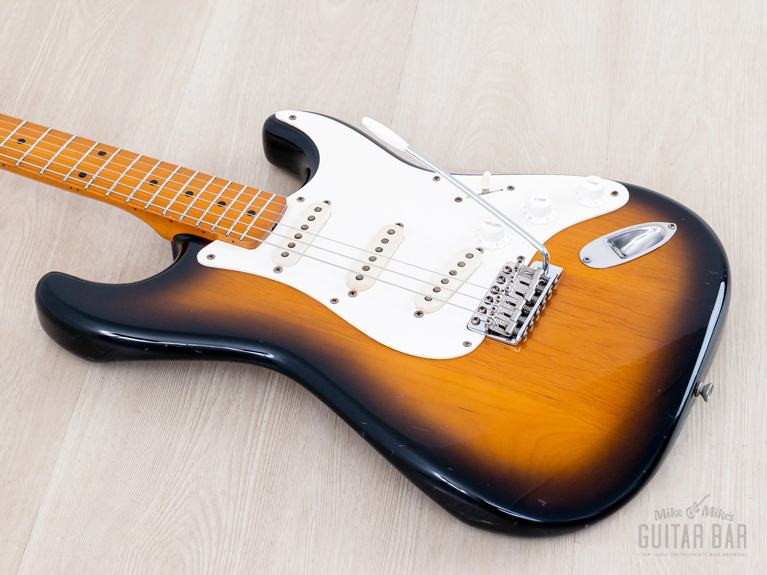 1982 Fender '57 Stratocaster JV ST57-85 Sunburst w/ USA Fullerton Gray Bobbin Pickups, Japan MIJ Fujigen - Image 10