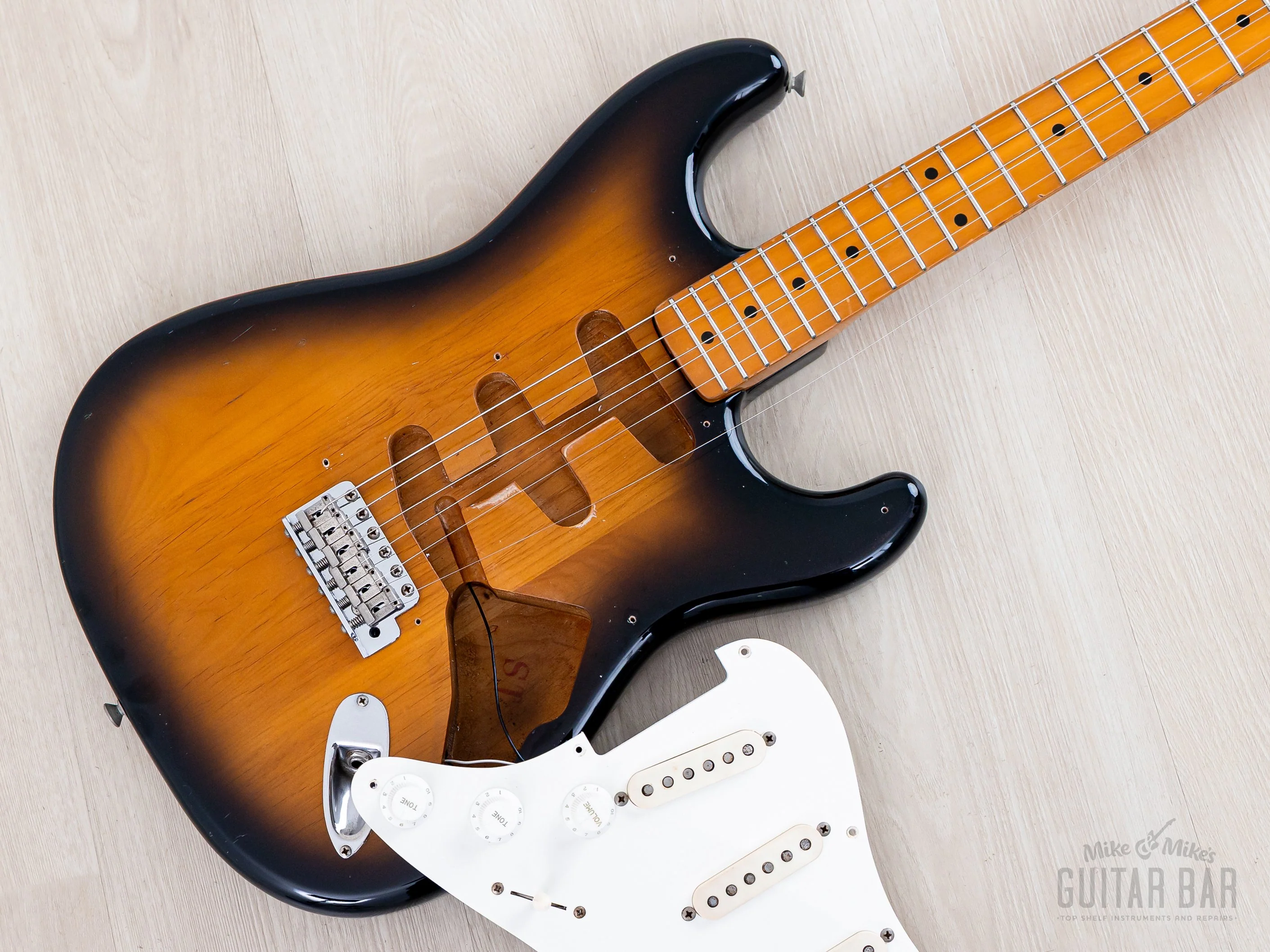 1982 Fender '57 Stratocaster JV ST57-85 Sunburst w/ USA Fullerton Gray Bobbin Pickups, Japan MIJ Fujigen - Image 23