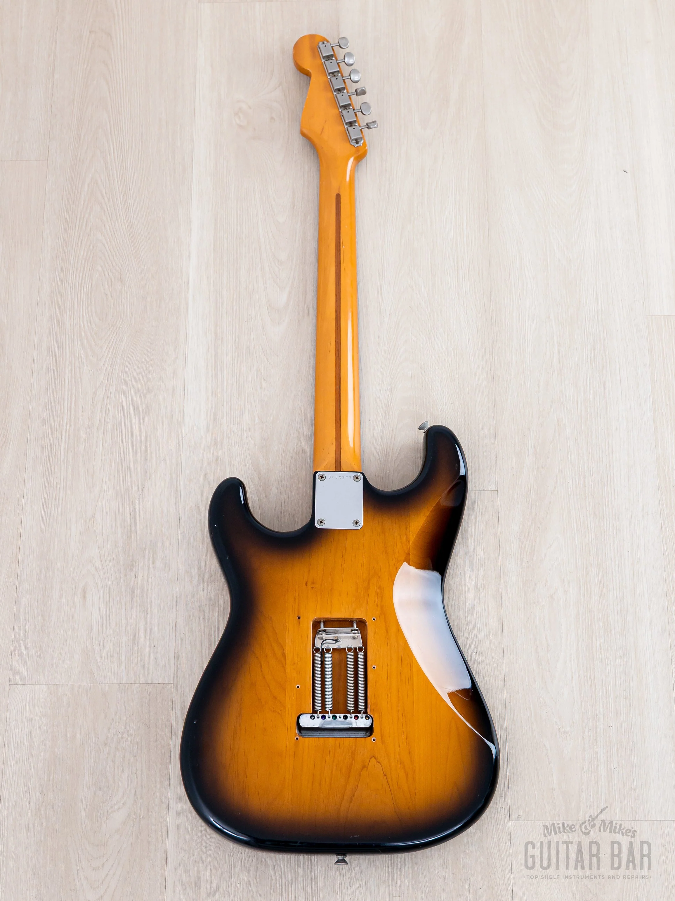 1982 Fender '57 Stratocaster JV ST57-85 Sunburst w/ USA Fullerton Gray Bobbin Pickups, Japan MIJ Fujigen - Image 3