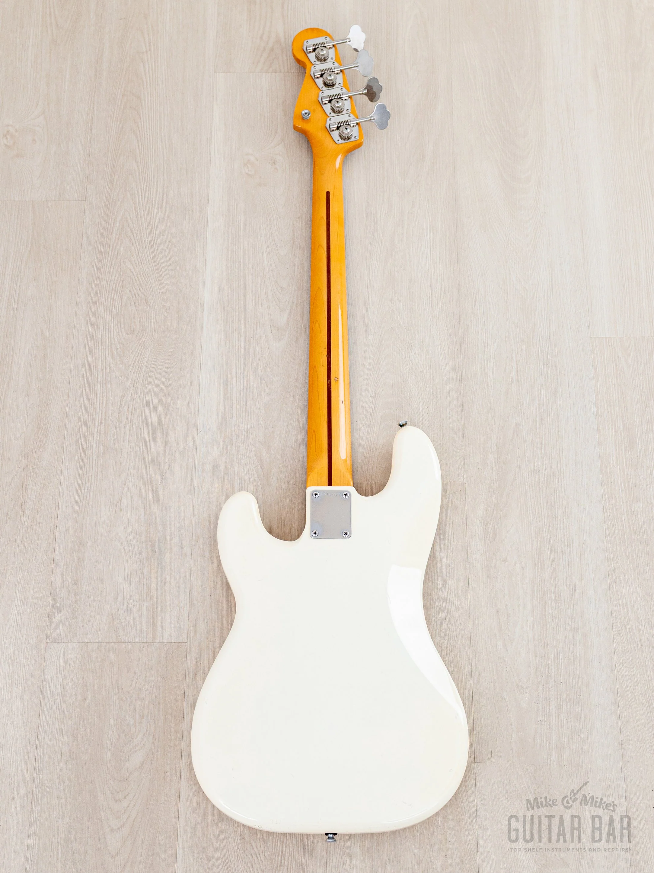 1982 Fender JV Precision Bass ‘57 Vintage Reissue PB57-70 Olympic White Ash Body, Japan MIJ Fujigen - Image 3
