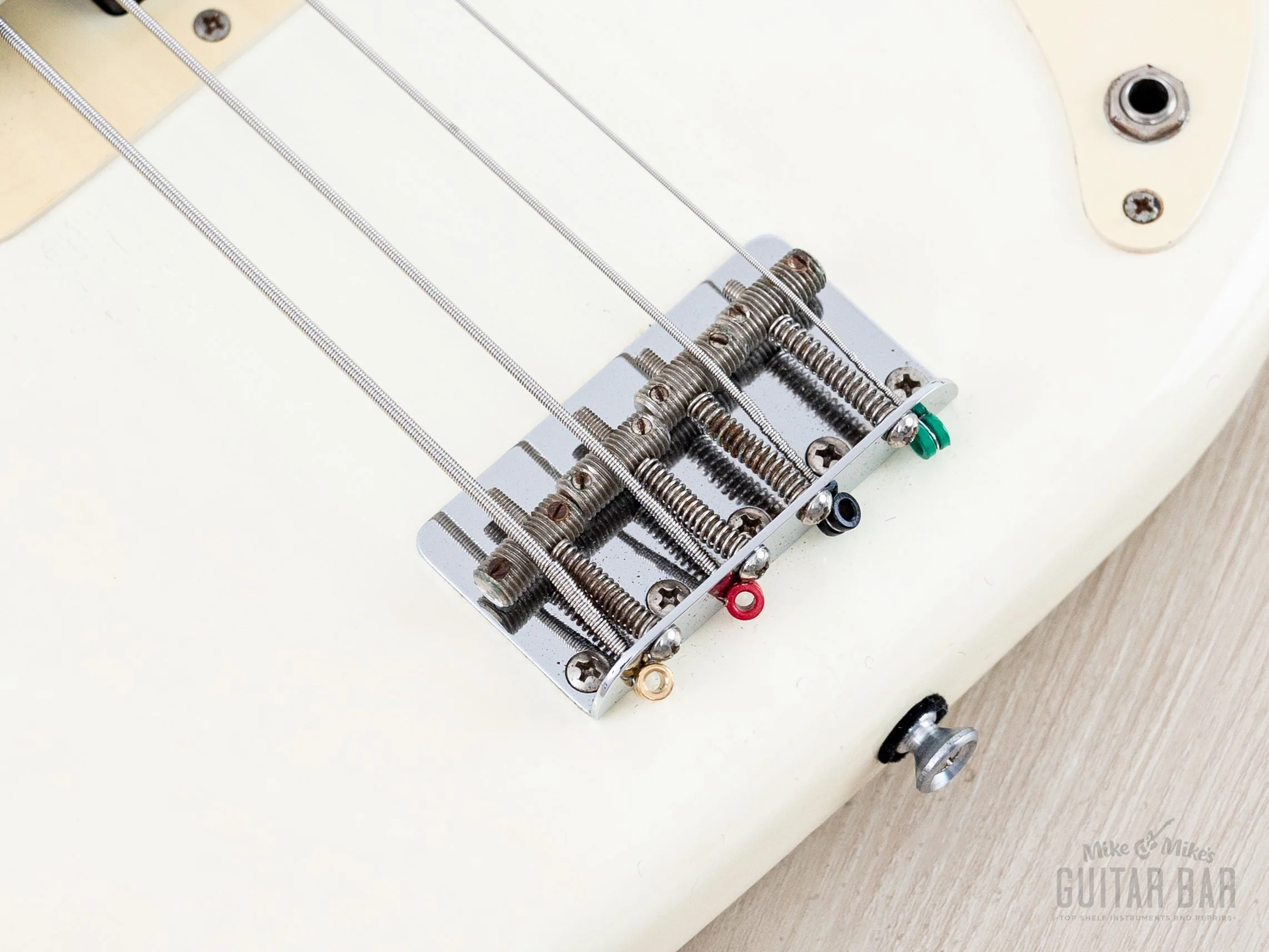 1982 Fender JV Precision Bass ‘57 Vintage Reissue PB57-70 Olympic White Ash Body, Japan MIJ Fujigen - Image 8