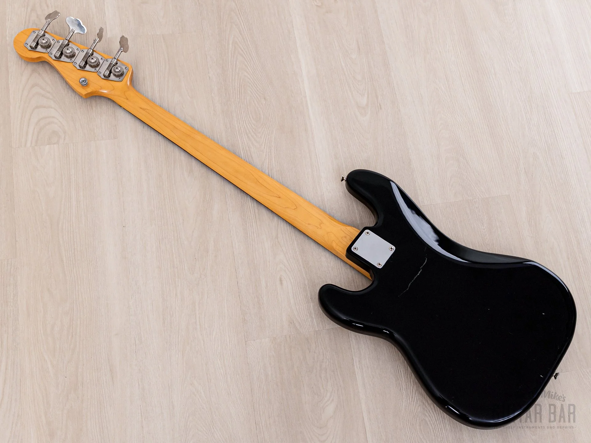 1982 Fender JV Precision Bass ‘62 Vintage Reissue PB62-75 Black w/ Case & Tags, Japan MIJ Fujigen - Image 13