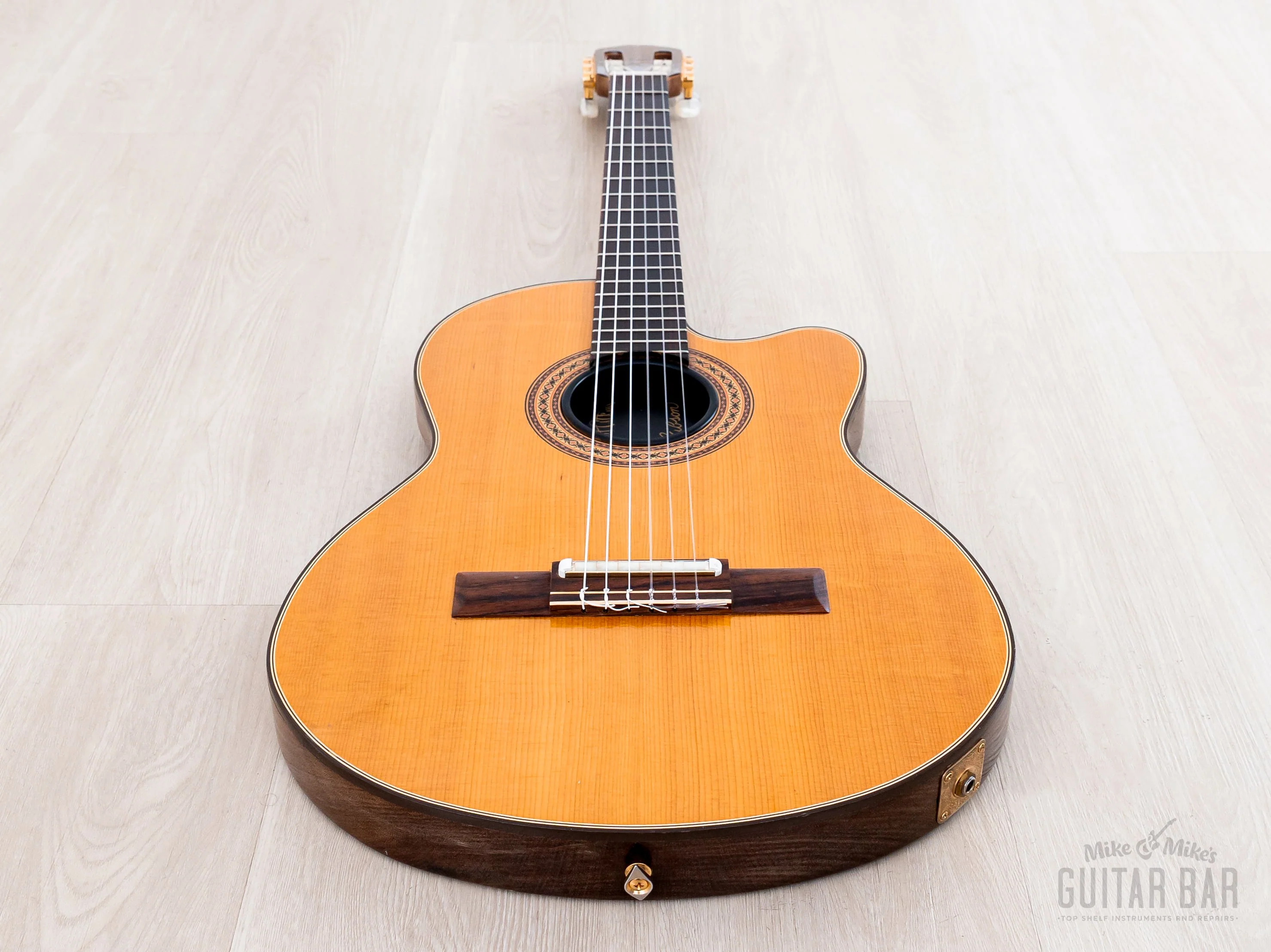 1982 Gibson Chet Atkins CE Classical Cutaway Acoustic Electric Nylon String Guitar w/ Case - Image 11