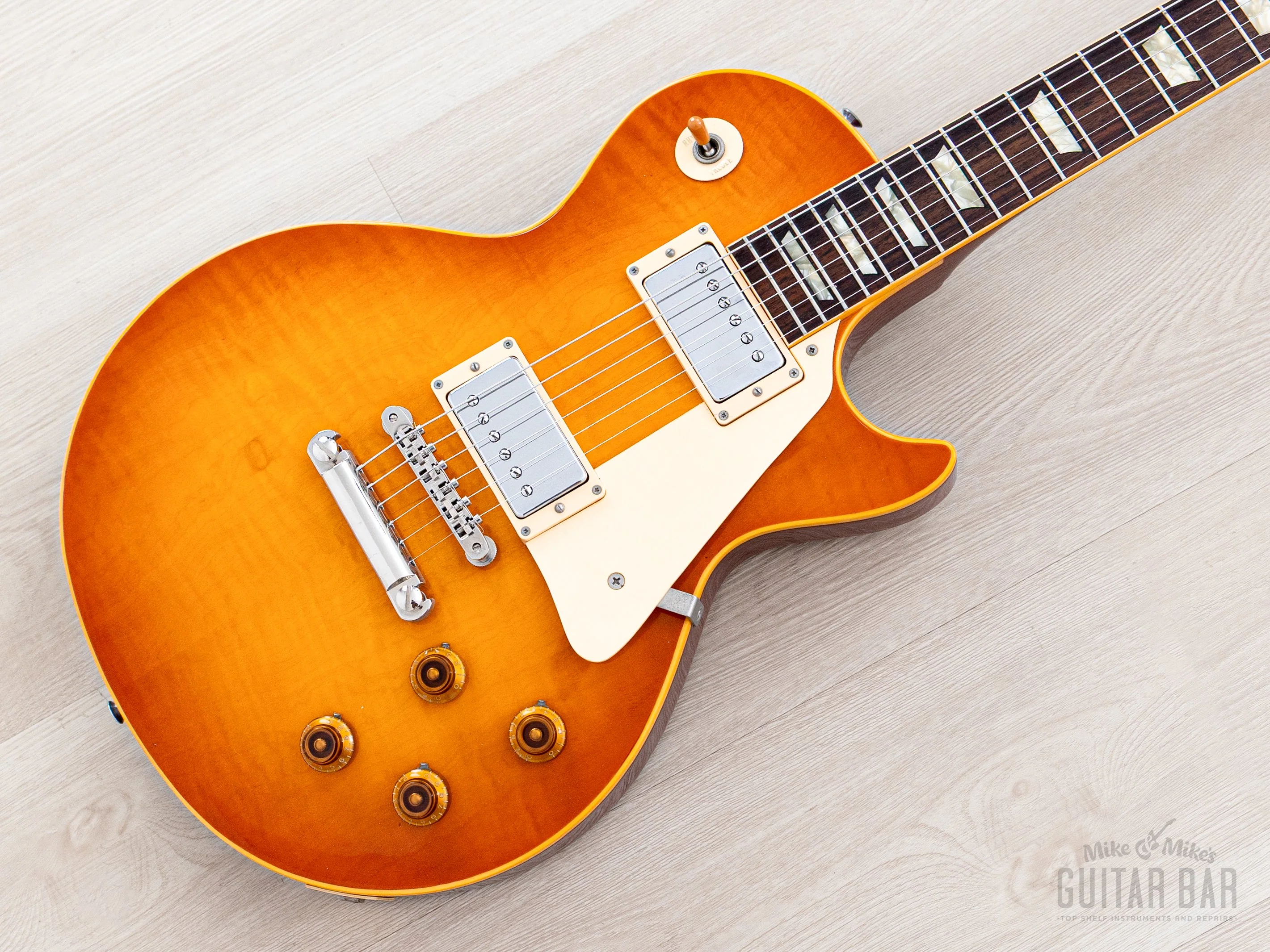 1982 Greco Mint Collection EG58-120 '58 Spec Burst Lemon Drop Sunburst, EGF-1200 Super Real, Japan Fujigen