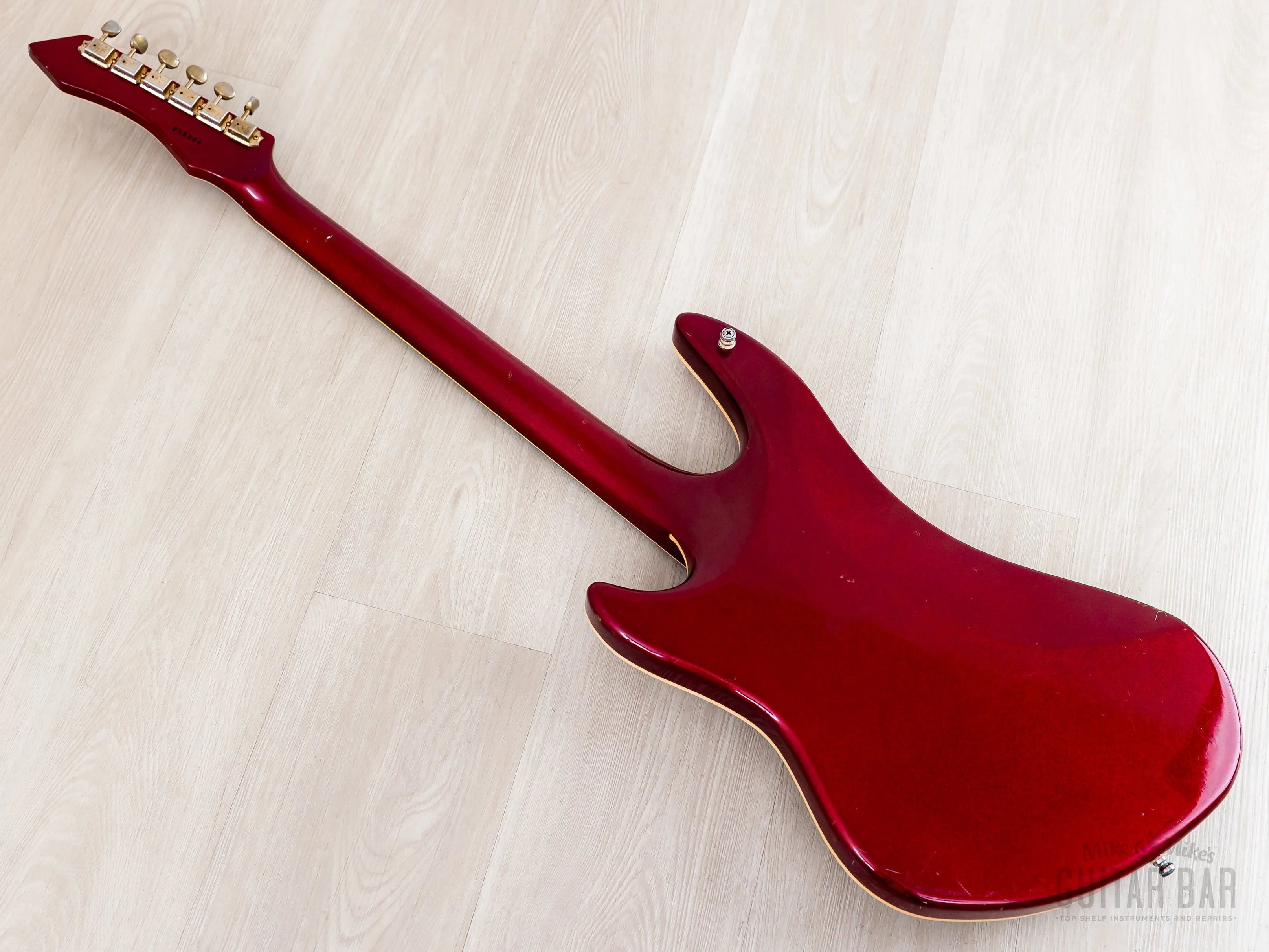 1982 Guyatone Sharp 5 LG-1200 Vintage Guitar Metallic Red, Sharp Five - Image 13