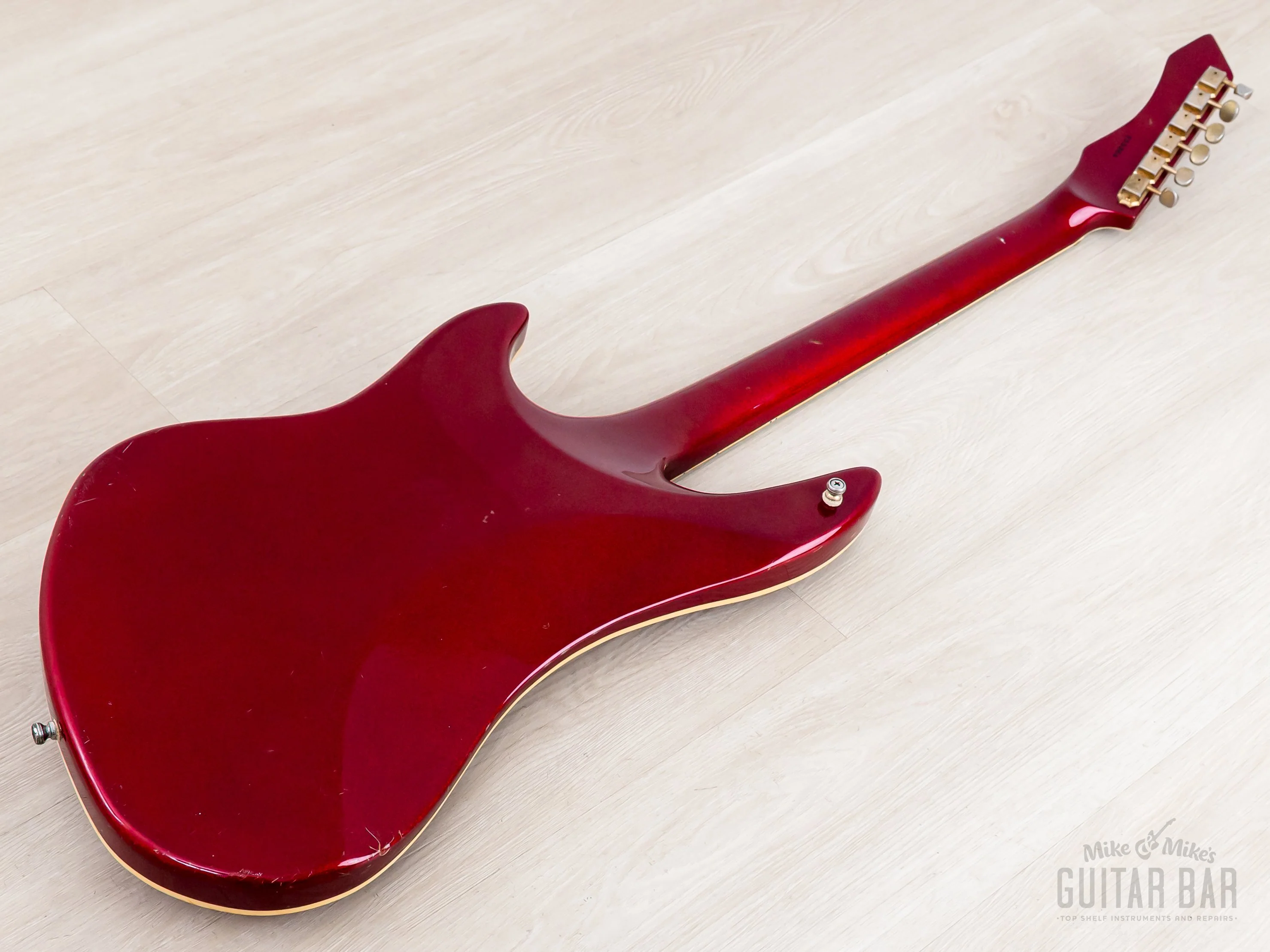 1982 Guyatone Sharp 5 LG-1200 Vintage Guitar Metallic Red, Sharp Five - Image 14