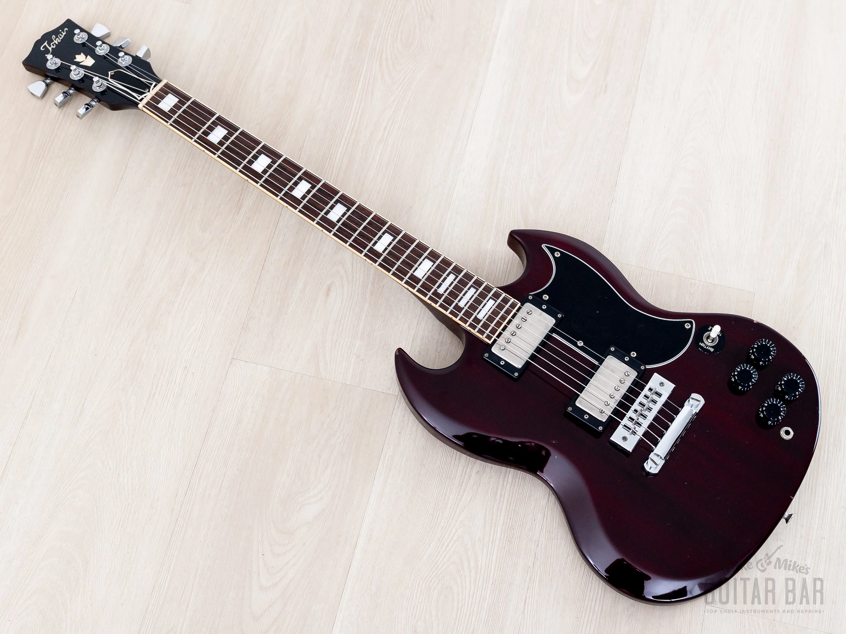 1982 Tokai TSG-50 SG Standard Vintage Electric Guitar Wine Red 100% Original, Japan - Image 11
