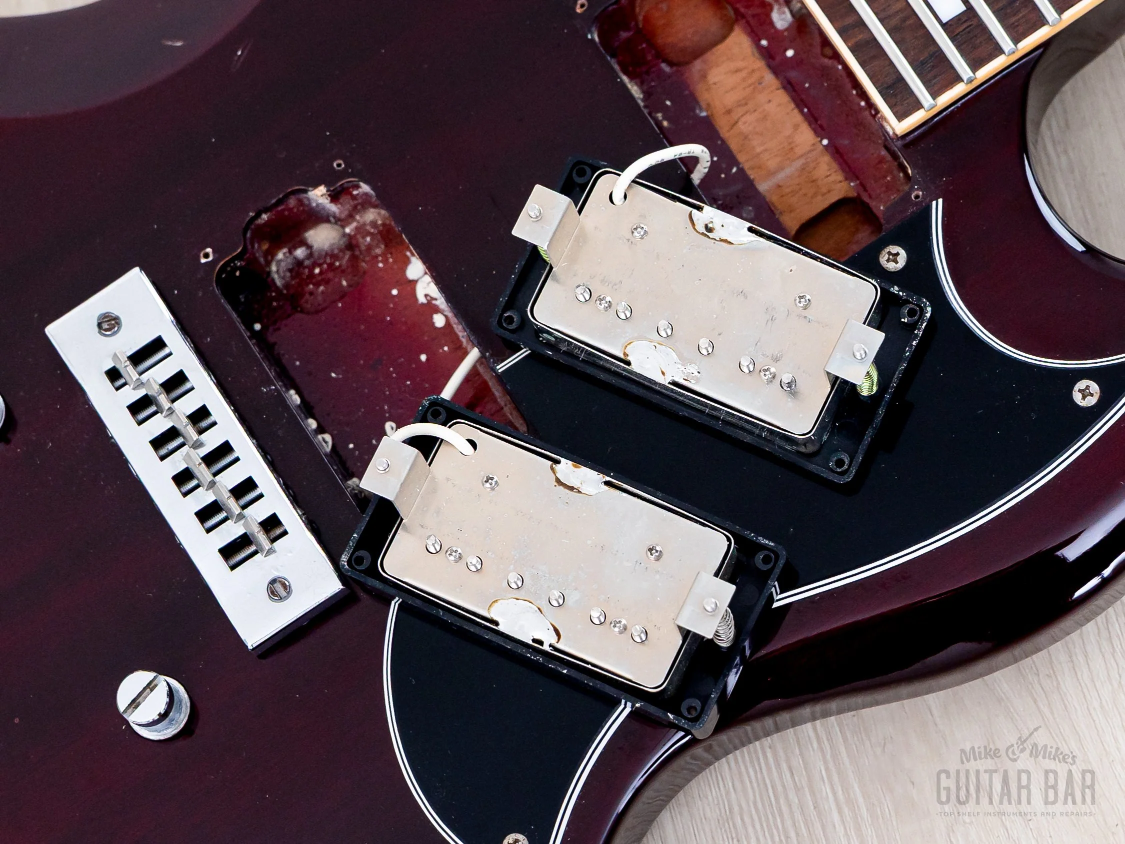 1982 Tokai TSG-50 SG Standard Vintage Electric Guitar Wine Red 100% Original, Japan - Image 16